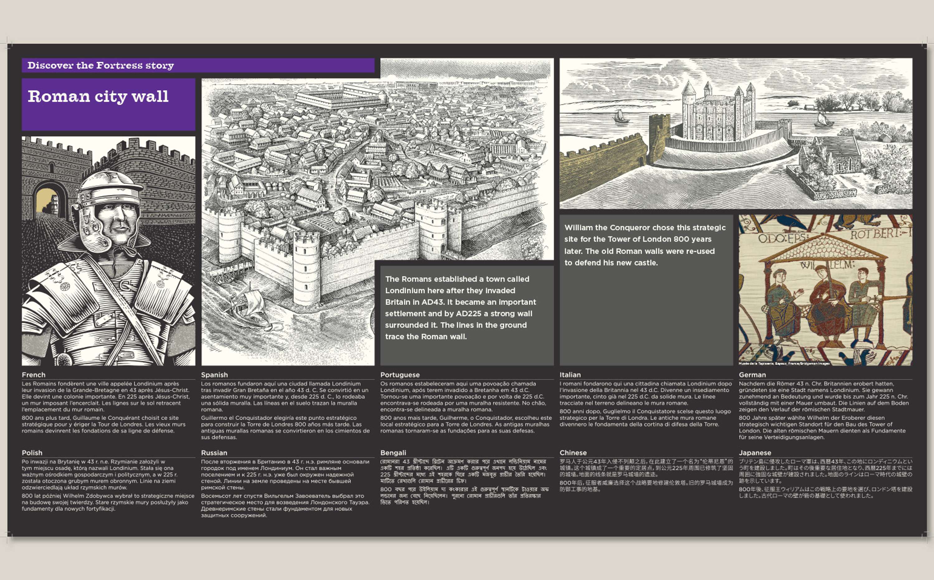 Tower of London Interpretation Panels by Daniel Taylor