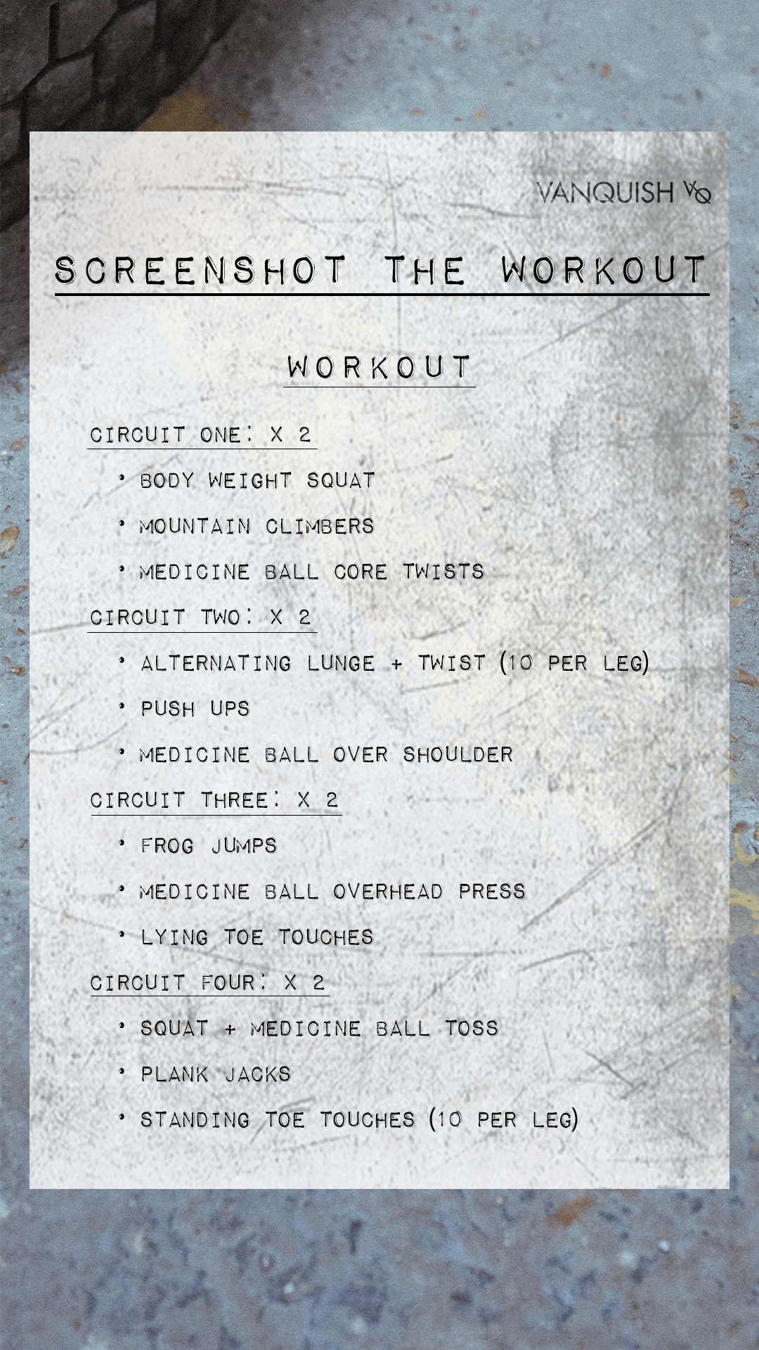 Back to Basics by Vanquish Fitness