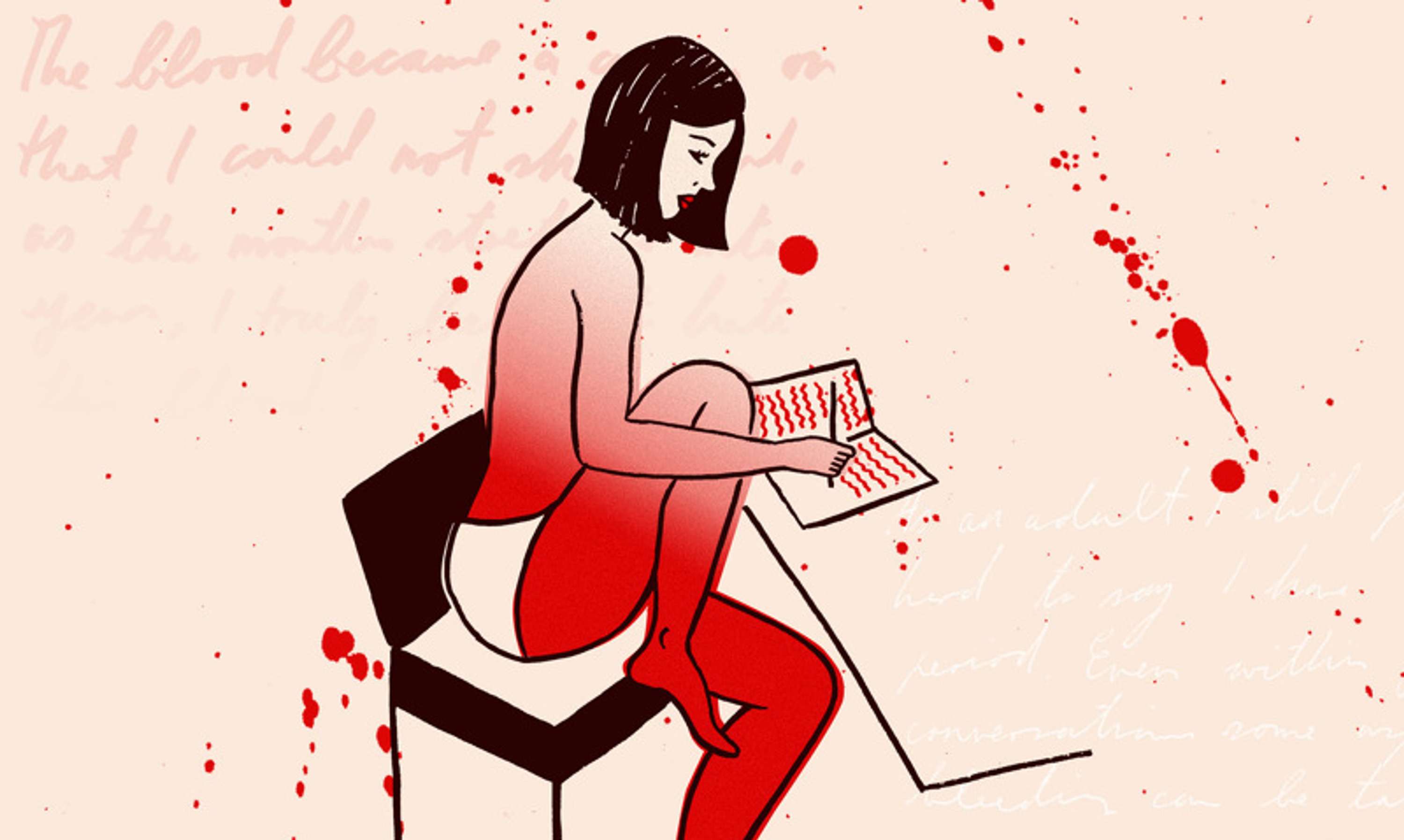 Illustration for The Pool - Periods and Bleeding by Kate Costigan