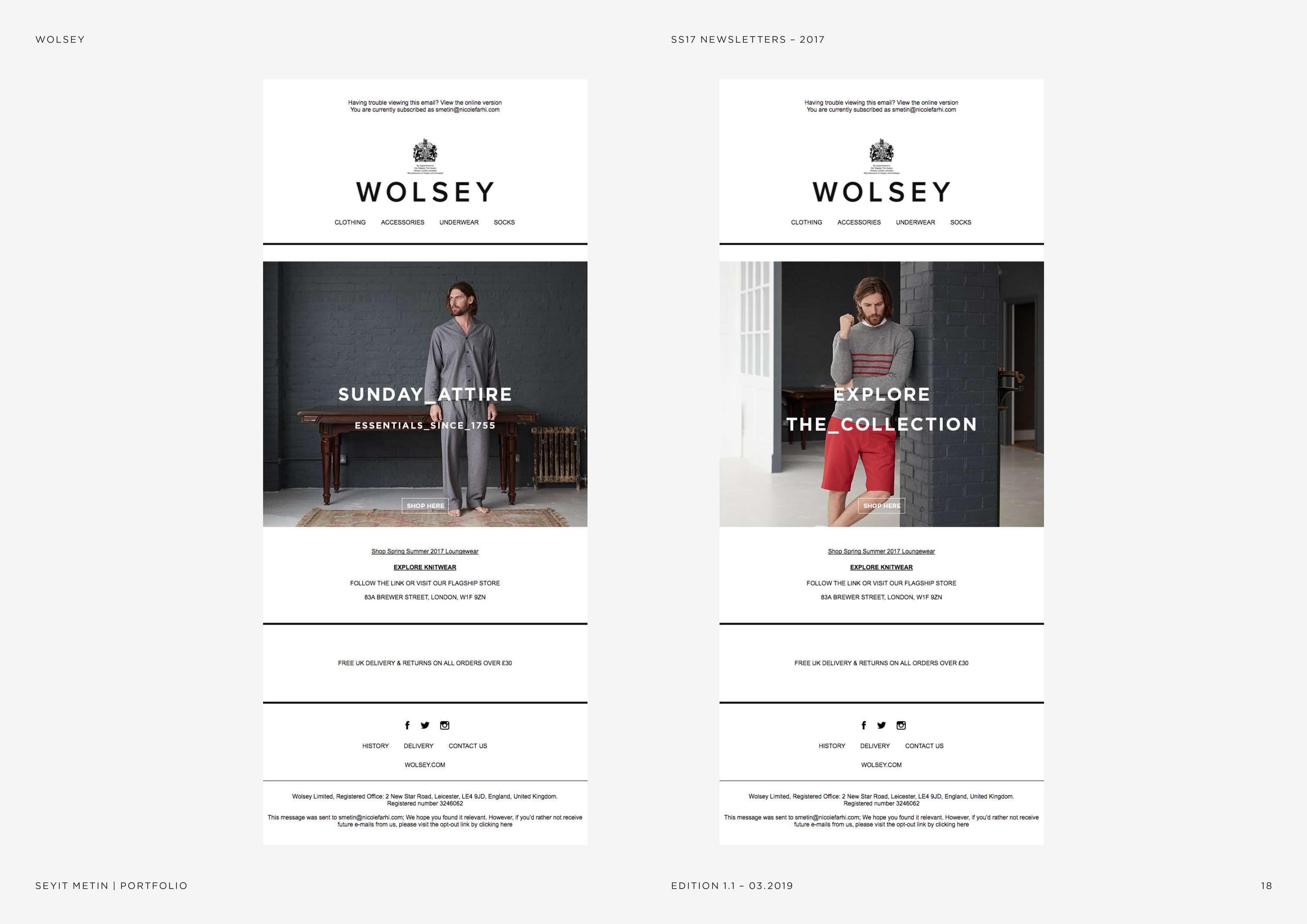 Wolsey - SS17 Digital Design by Seyit Metin