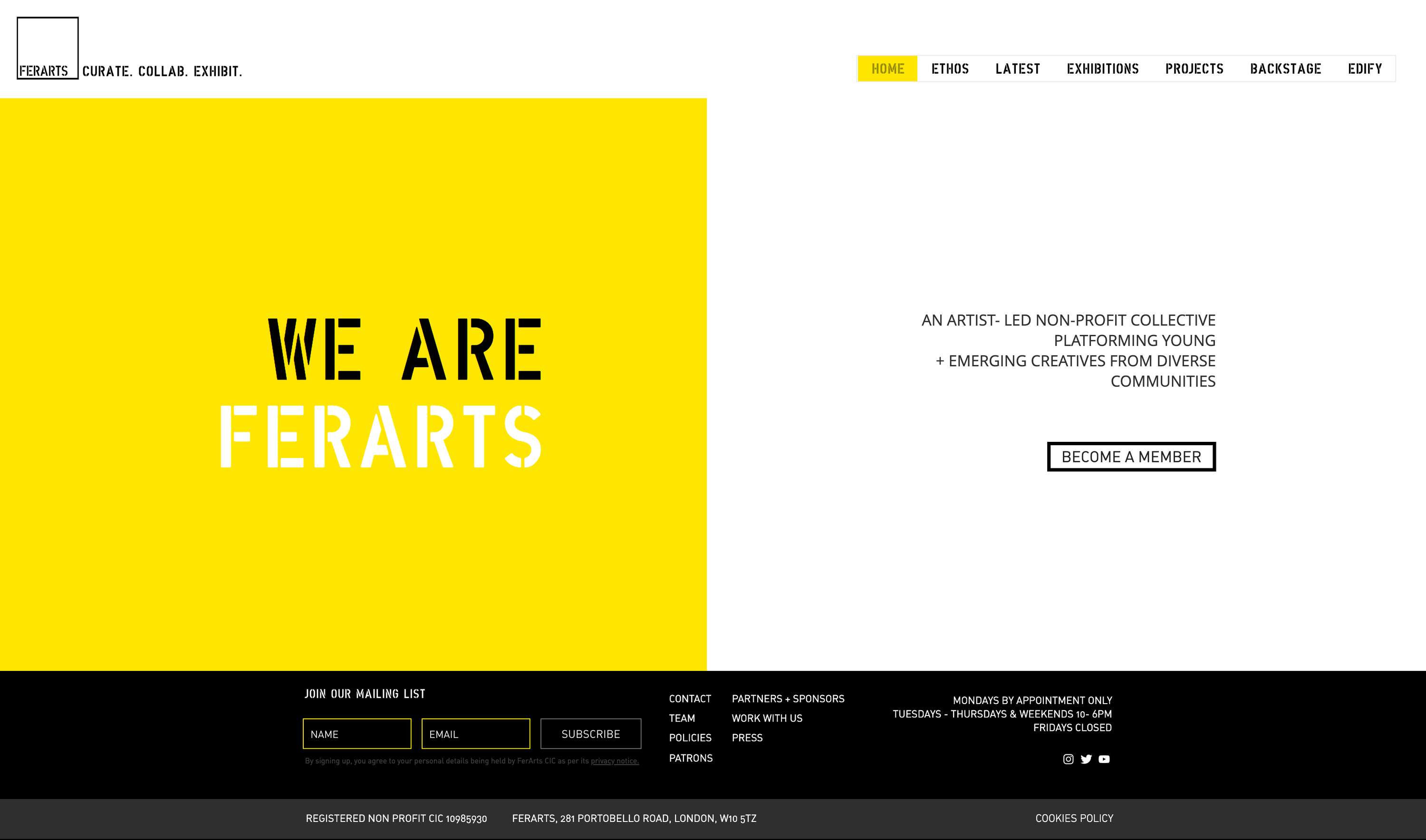 FerArts Website by Kieron Kymara