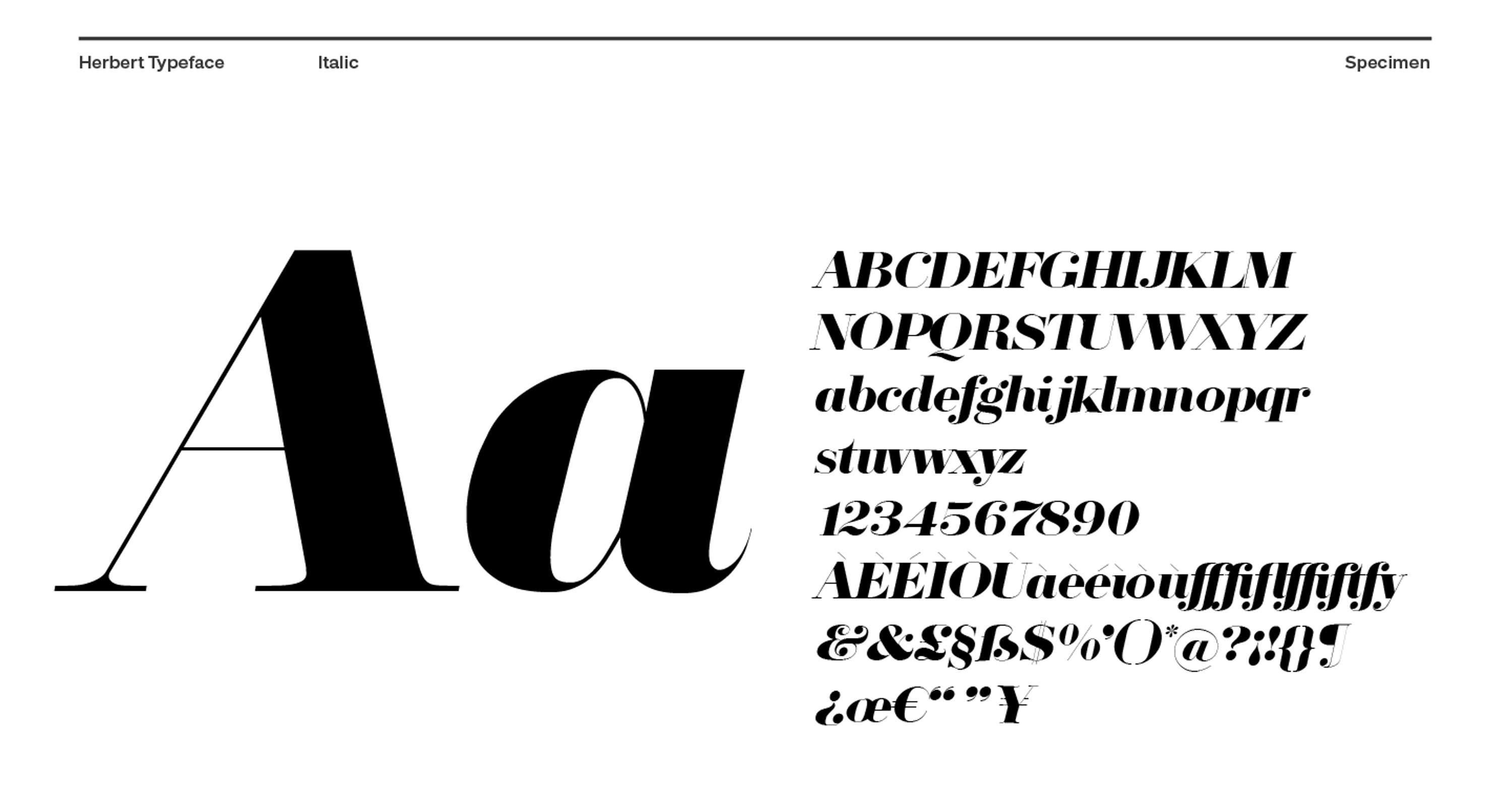 Herbert Typeface by Danilo De Marco