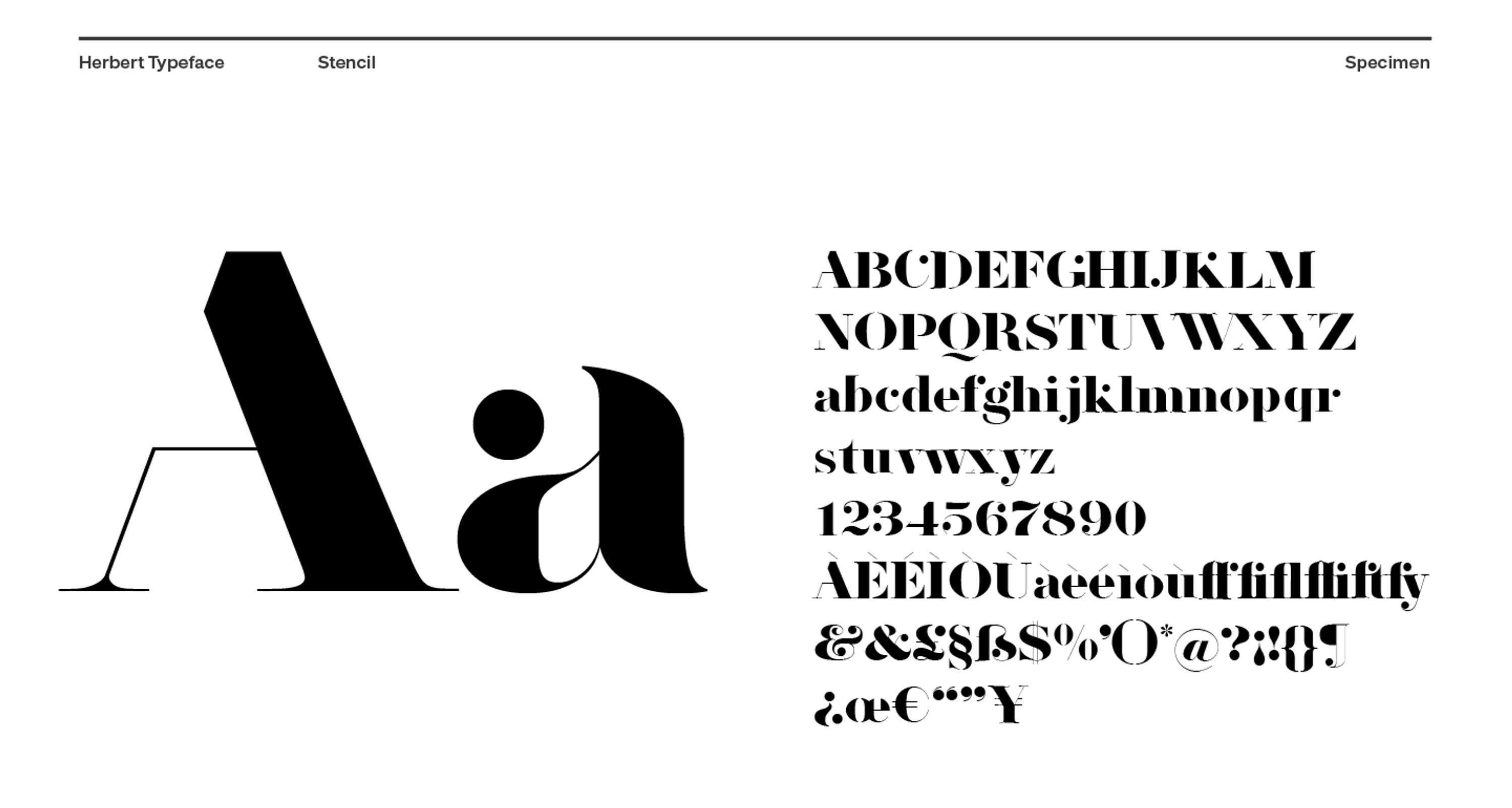 Herbert Typeface by Danilo De Marco
