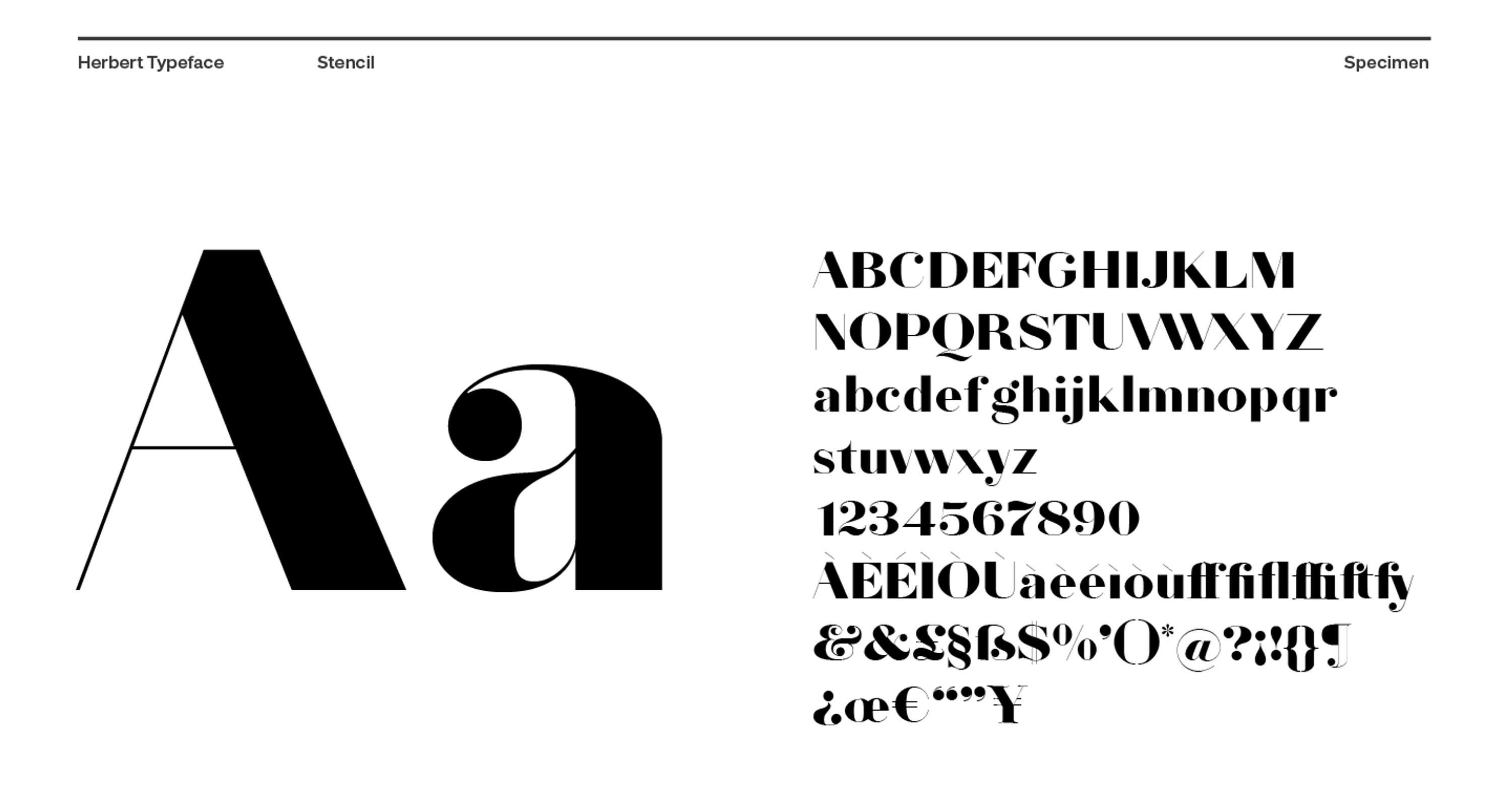 Herbert Typeface by Danilo De Marco