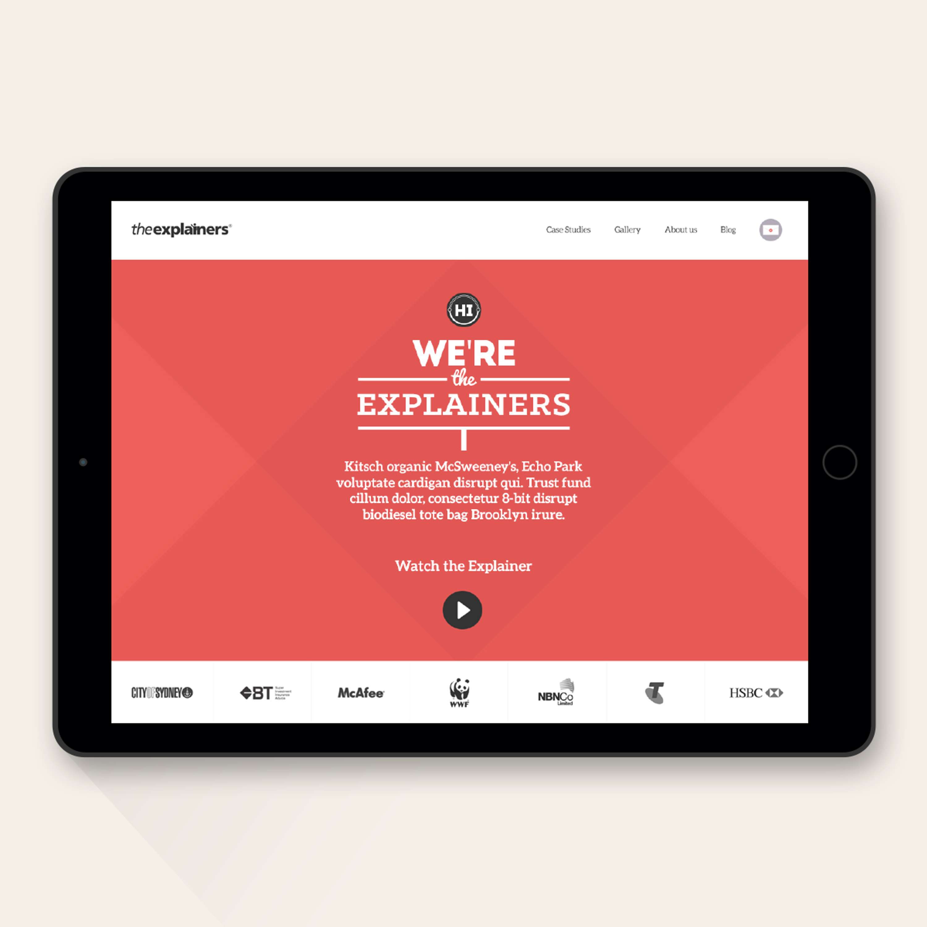 The Explainers branding by David Hughes