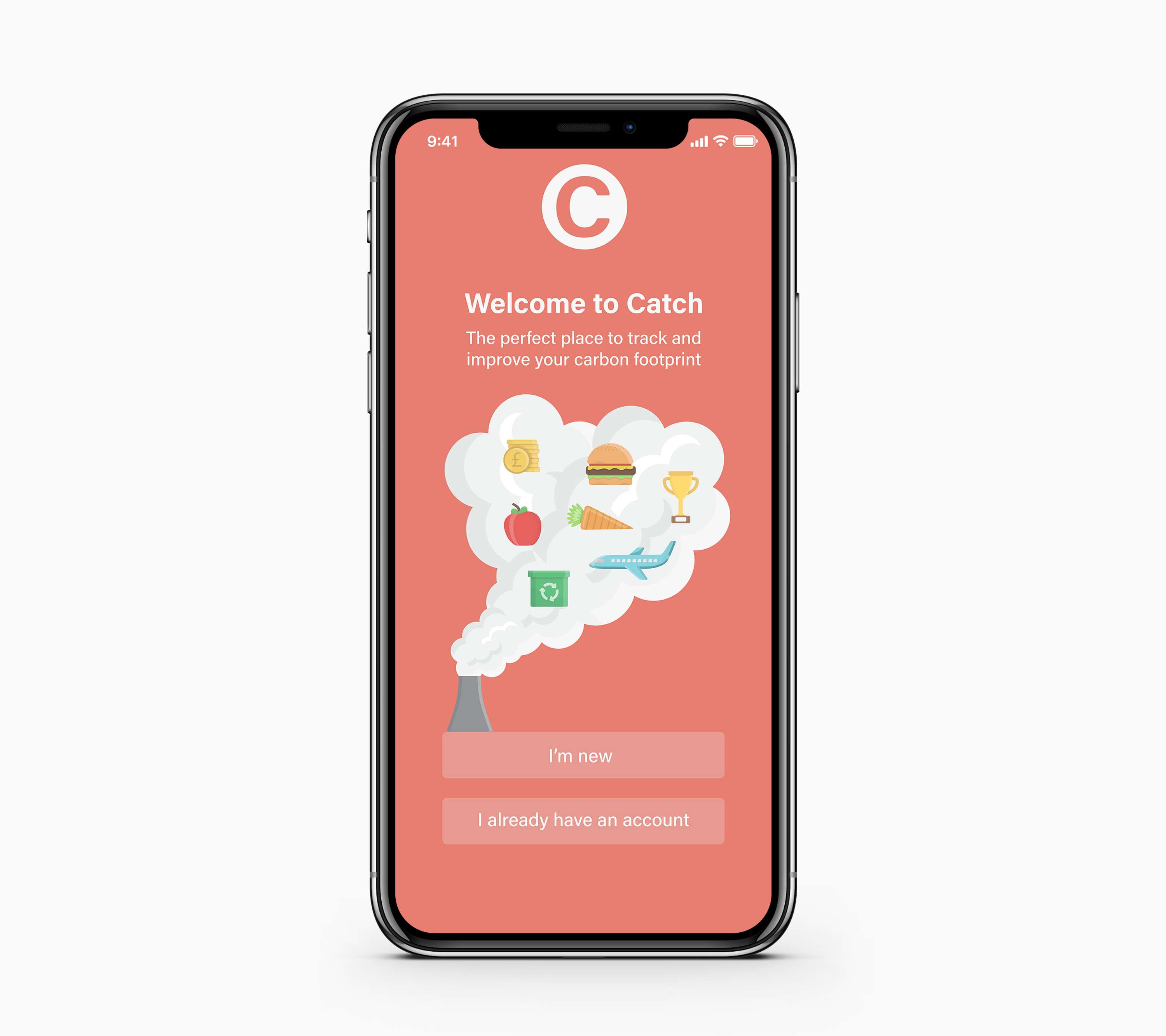 Catch - Carbon Footprint Tracking App by Hannah Kirkland