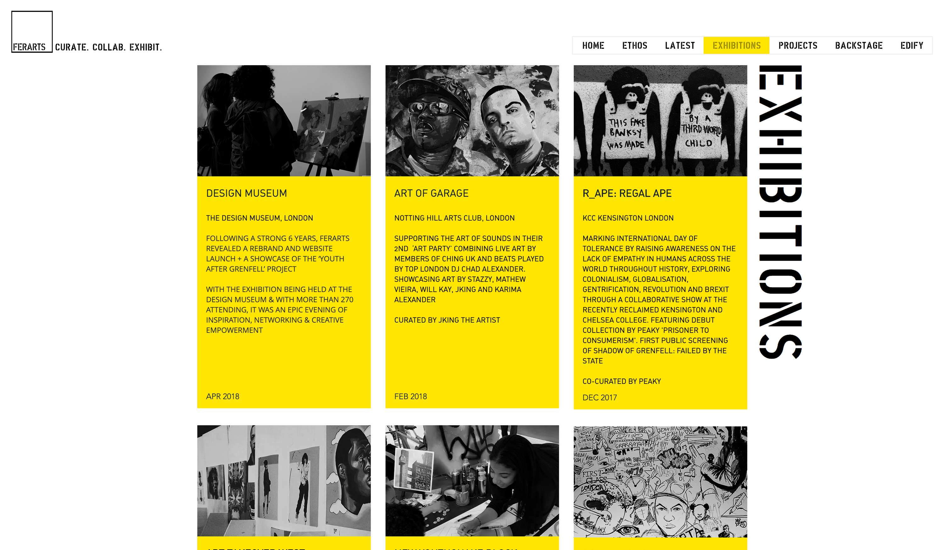 FerArts Website by Kieron Kymara