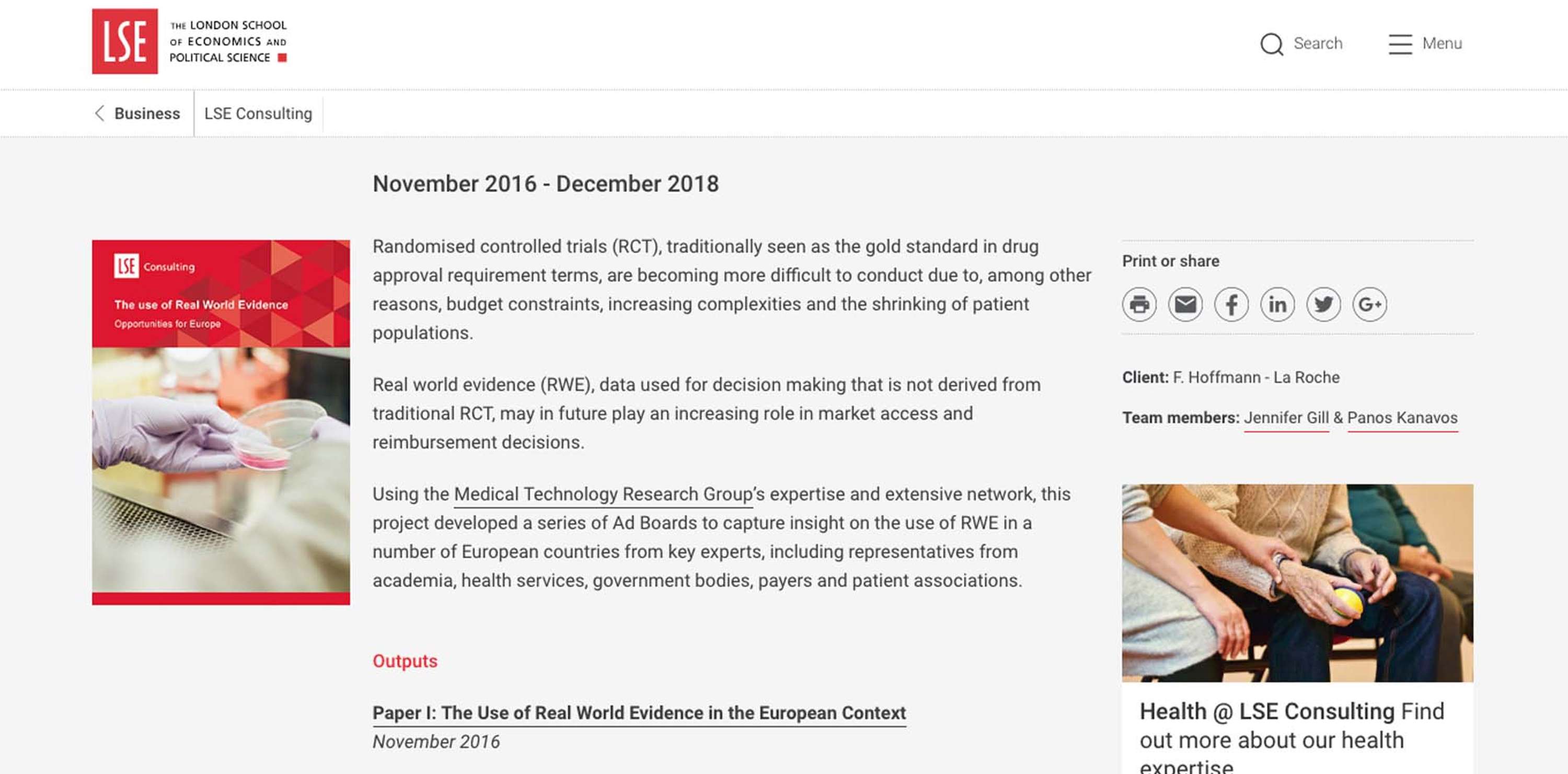 LSE, Website Design & Development by Shelley Pestaina
