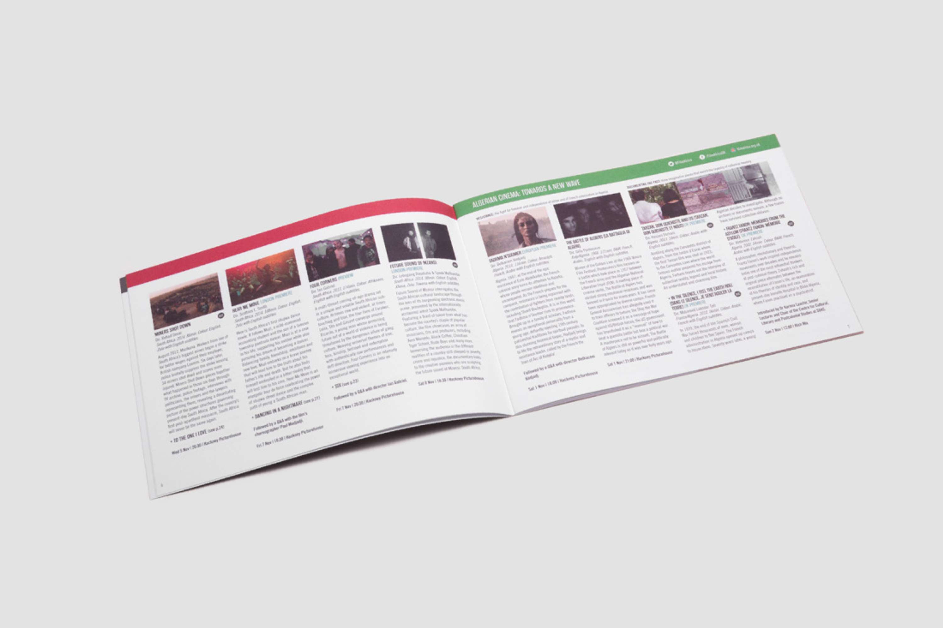 Film Africa, Print Design & Editorial Layout by Shelley Pestaina