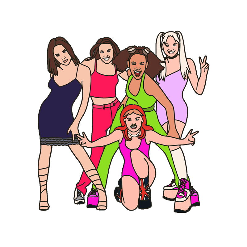 90s GIF/stickers for GIPHY by Nora Fikse