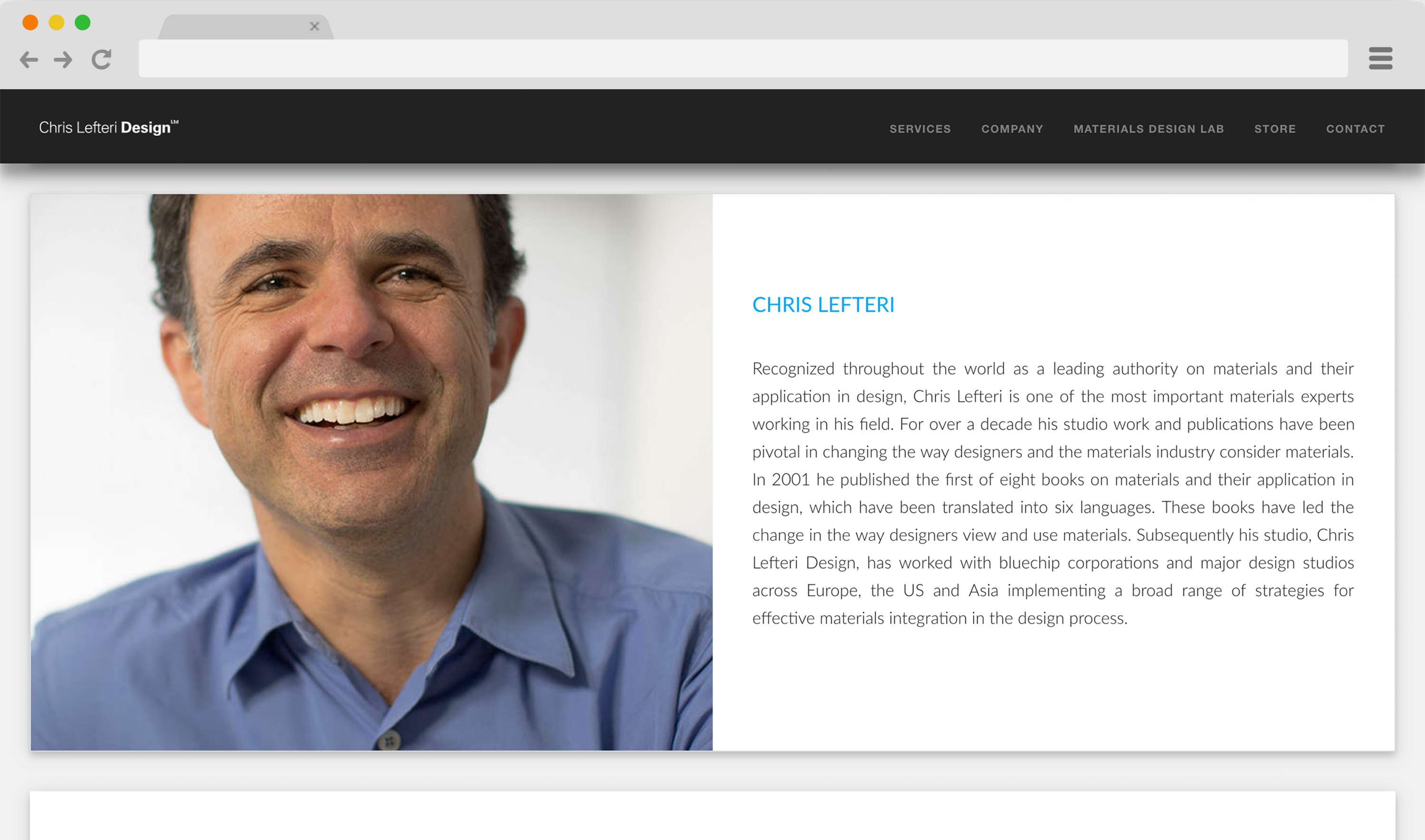 Chris Lefteri Design by Nathan Barlow