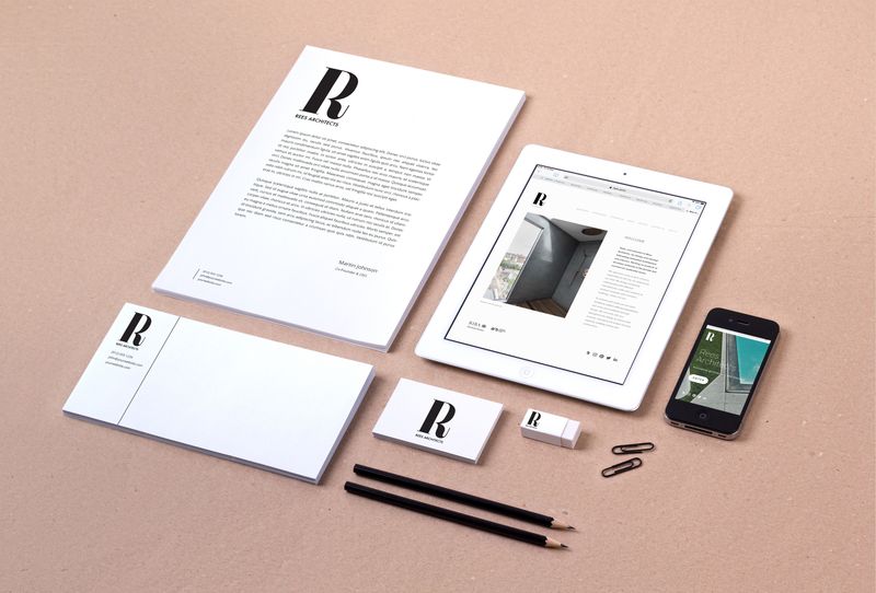 Rees Architects Logo design by Lana Hughes