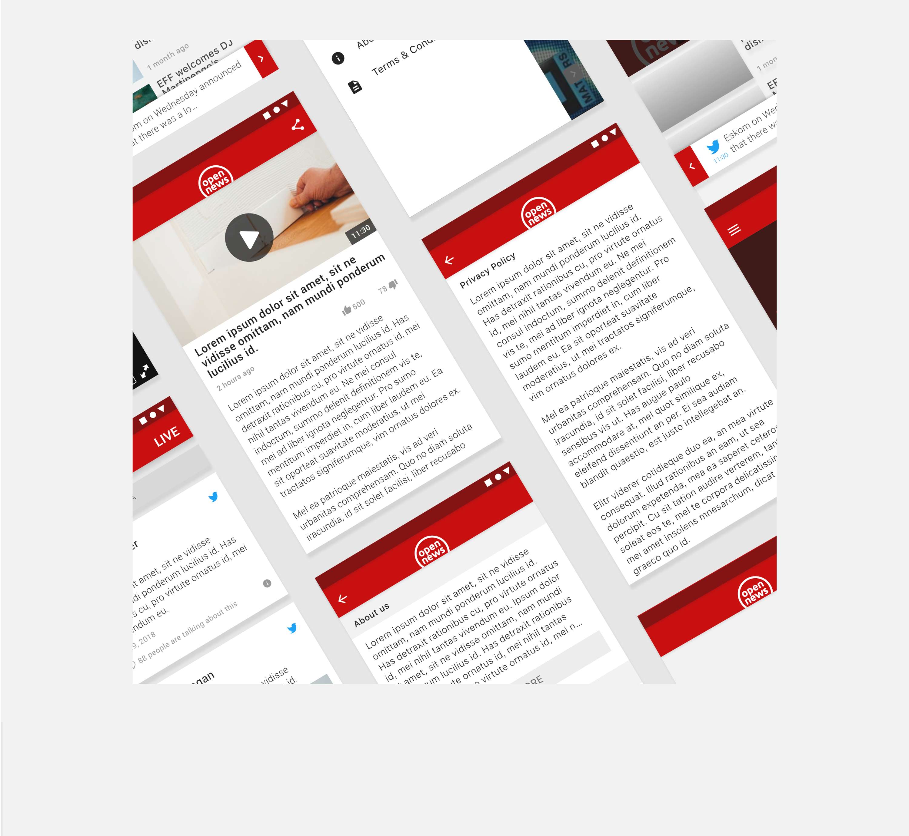 News App - UI/UX by Danielle Human