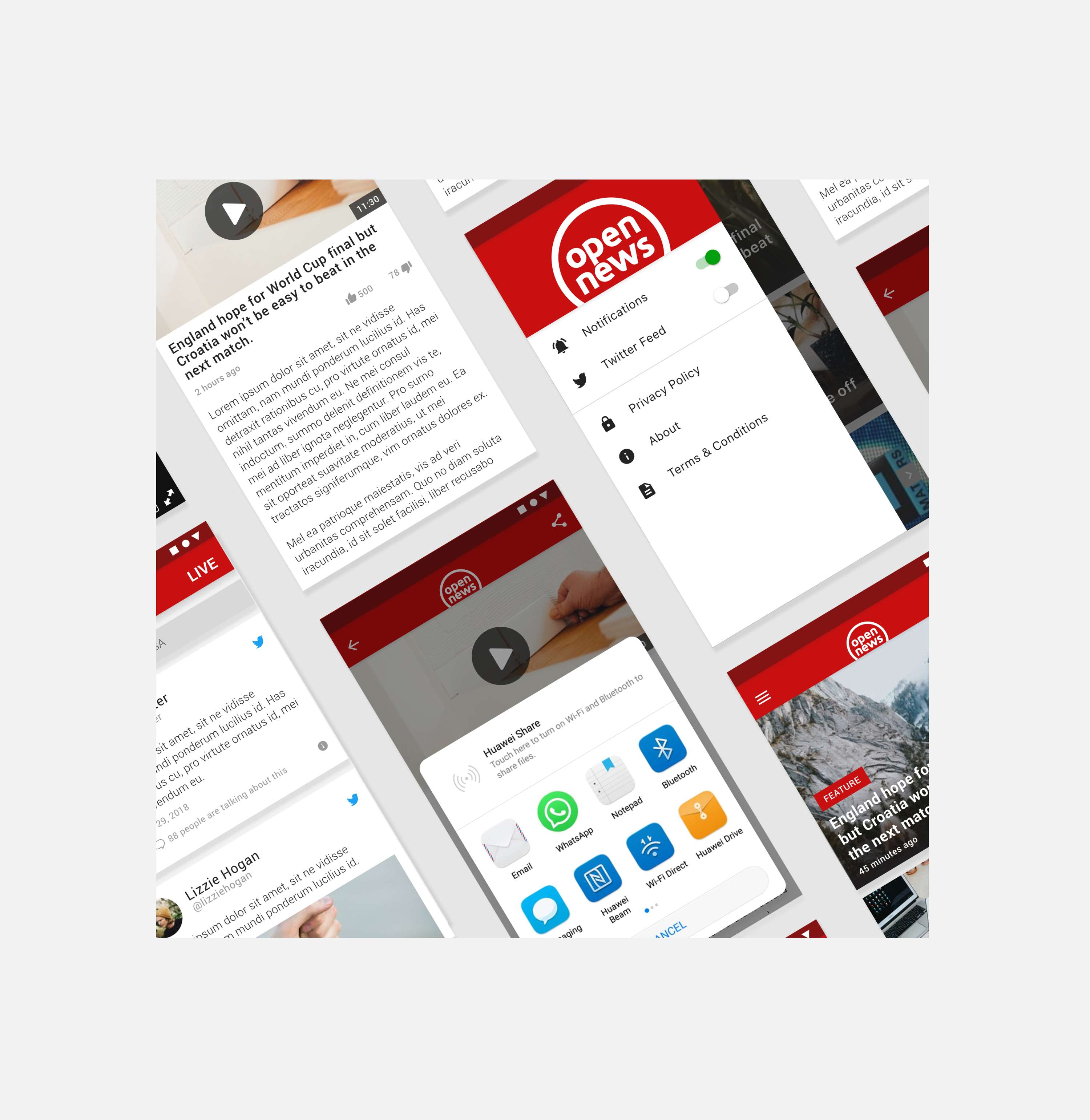 News App - UI/UX by Danielle Human
