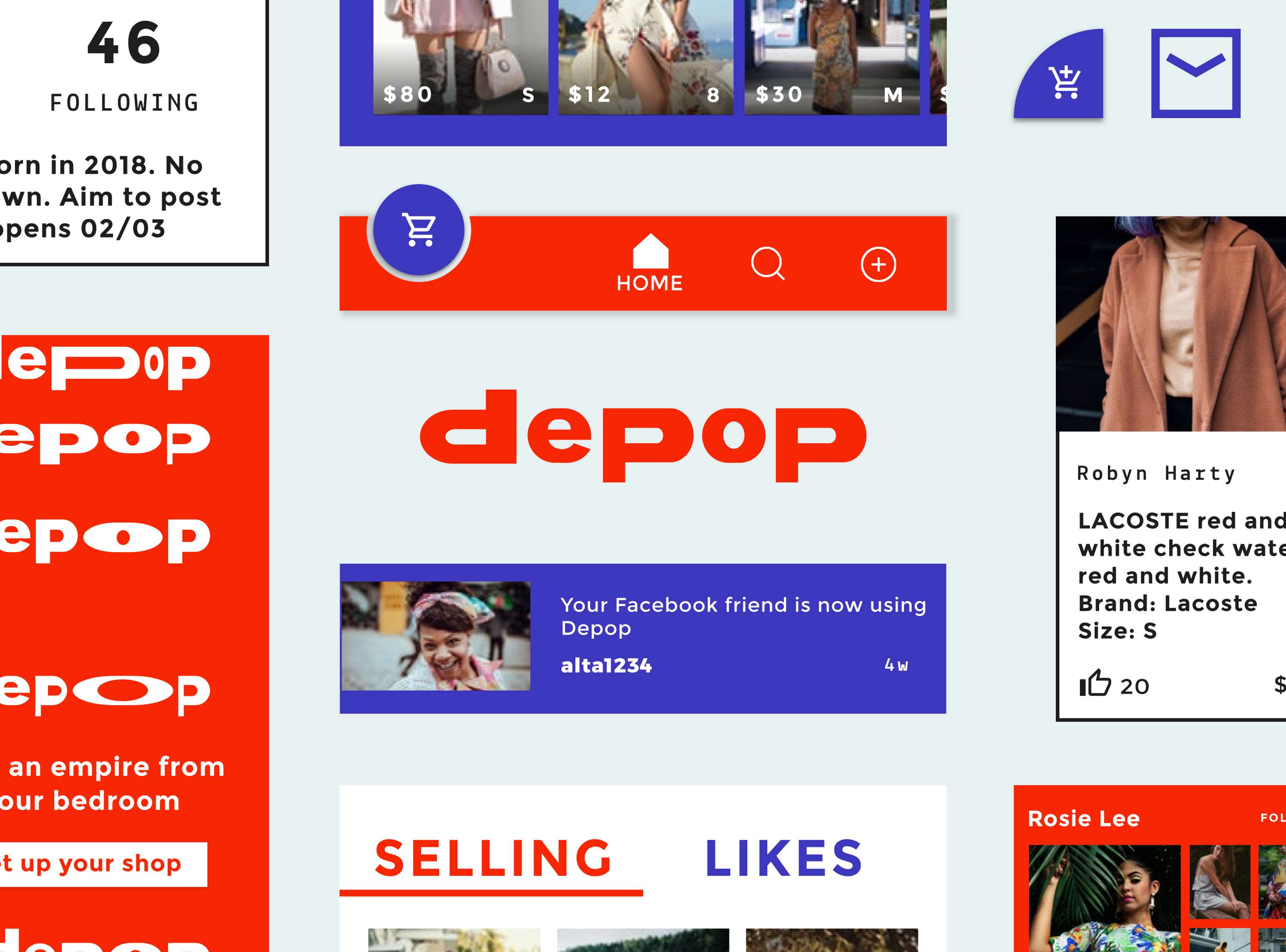 Depop - UI/UX by Danielle Human