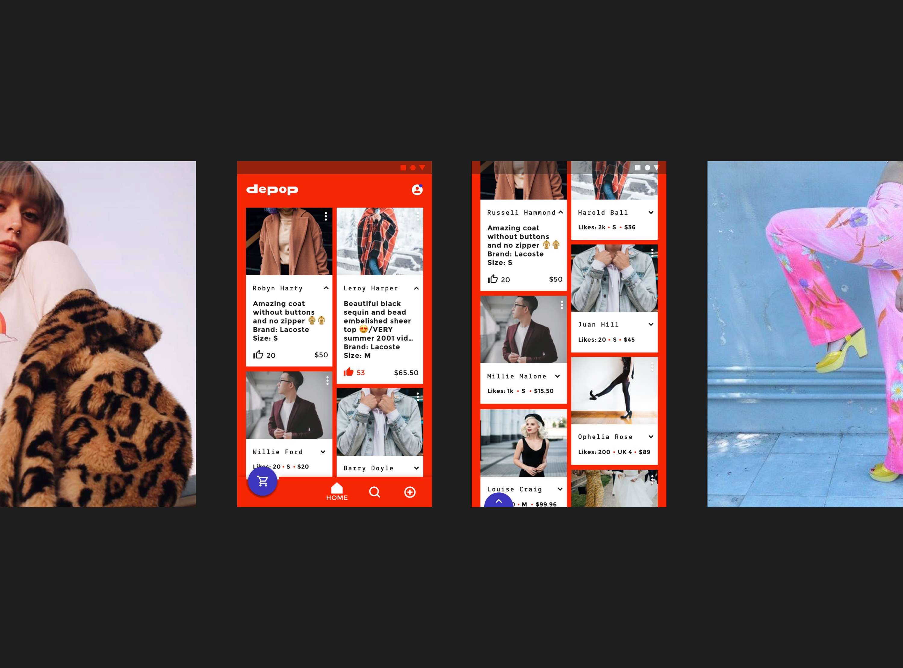 Depop - UI/UX by Danielle Human