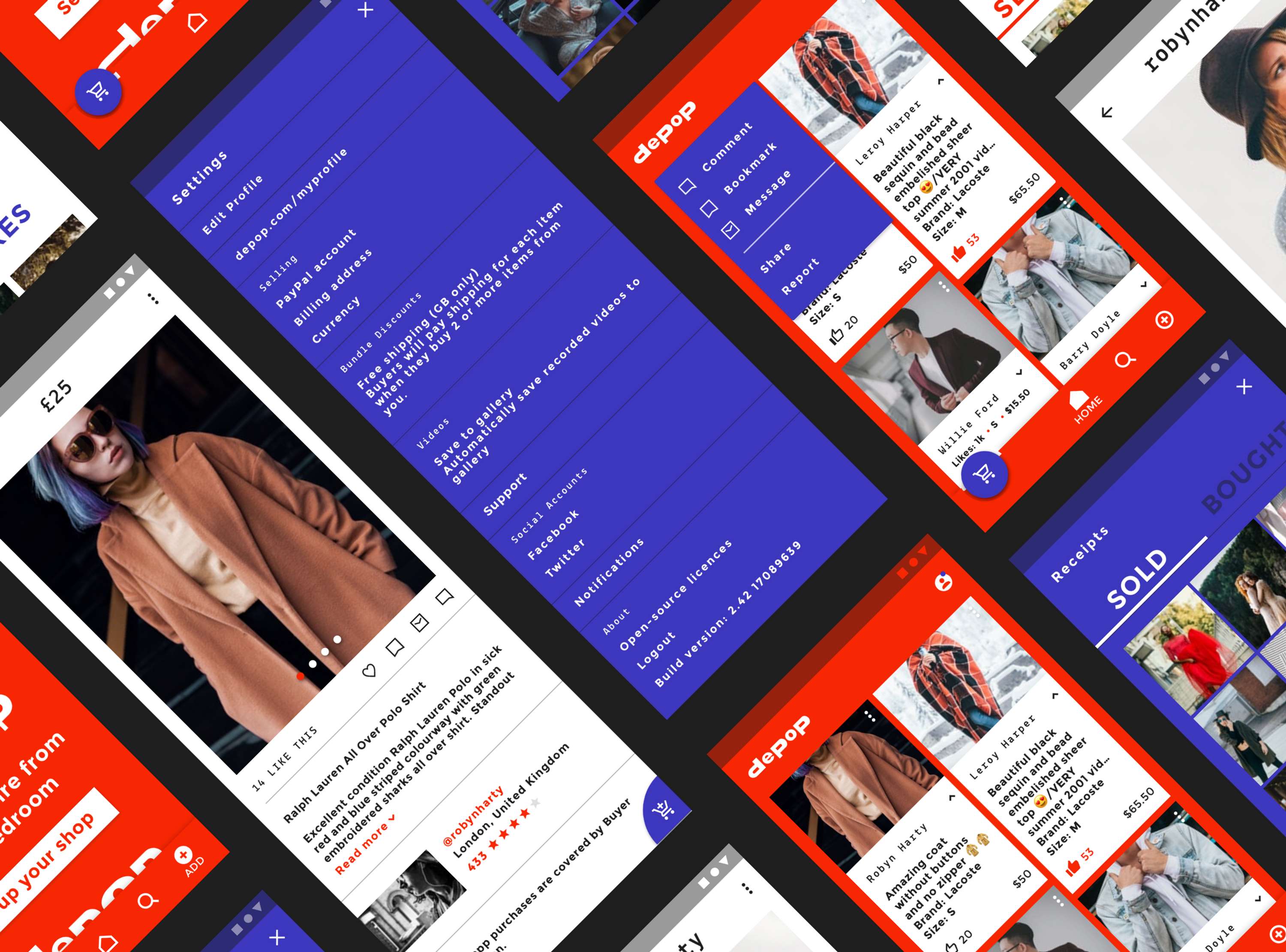 Depop - UI/UX by Danielle Human