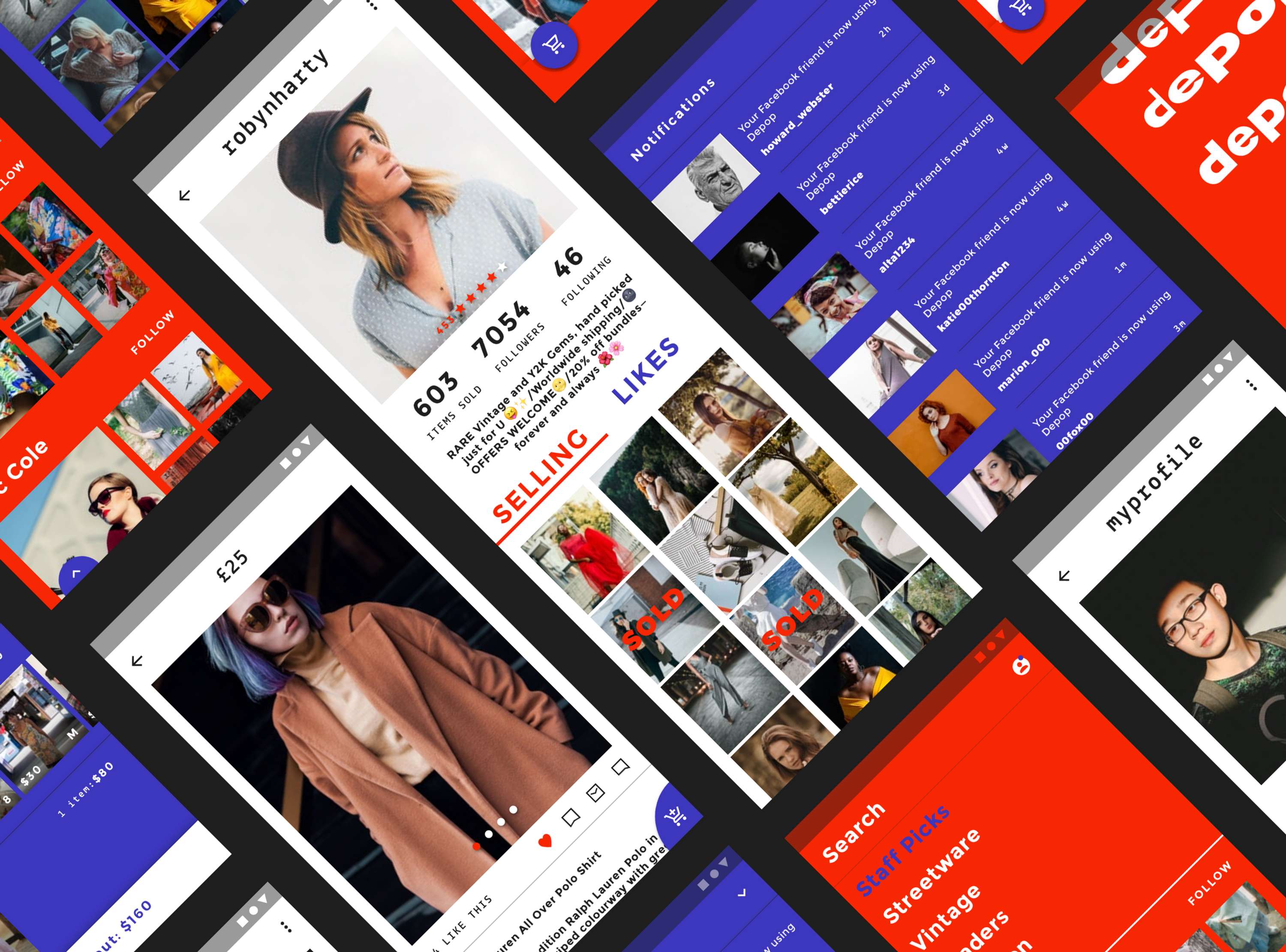 Depop - UI/UX by Danielle Human