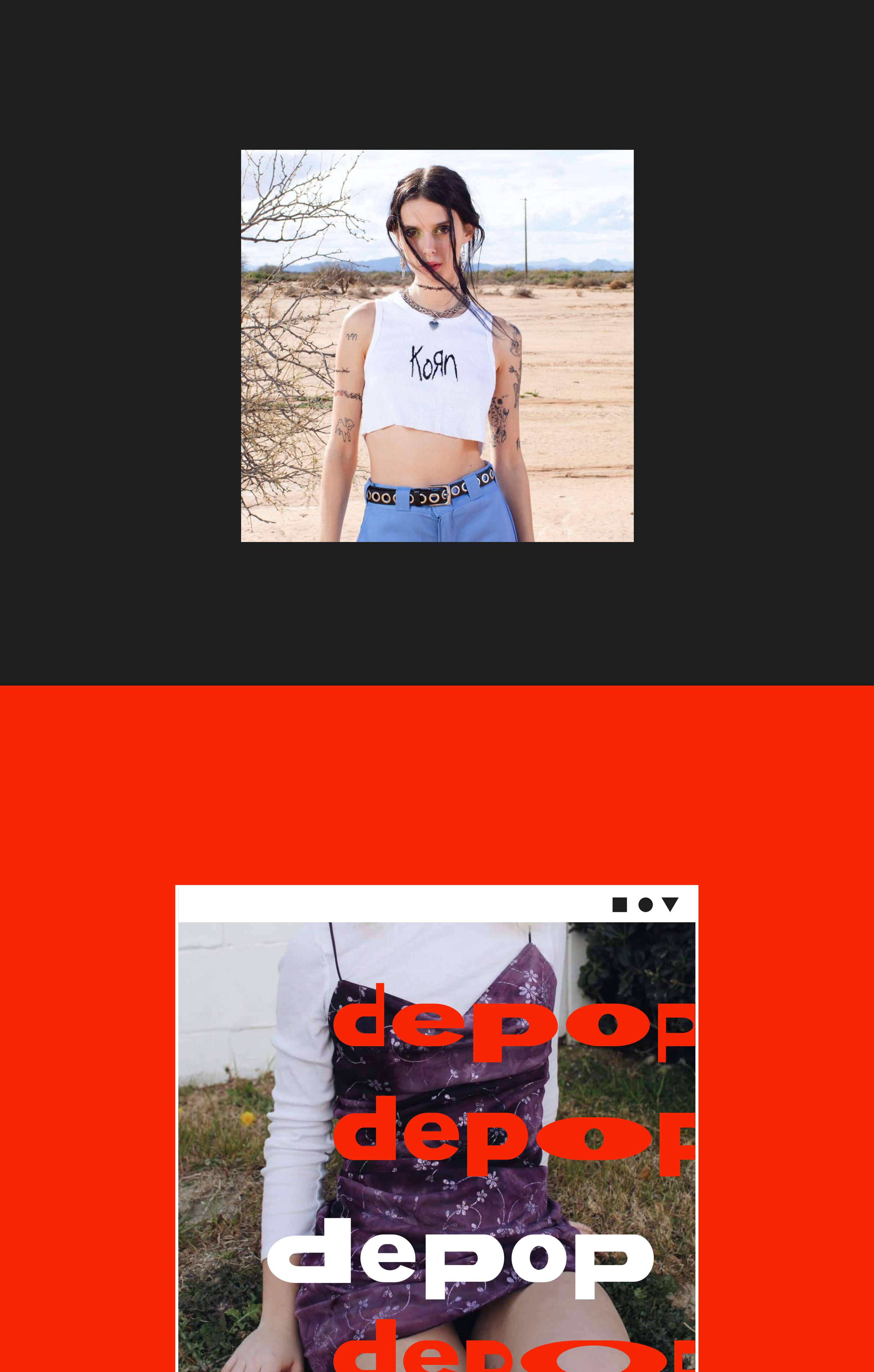 Depop - UI/UX by Danielle Human