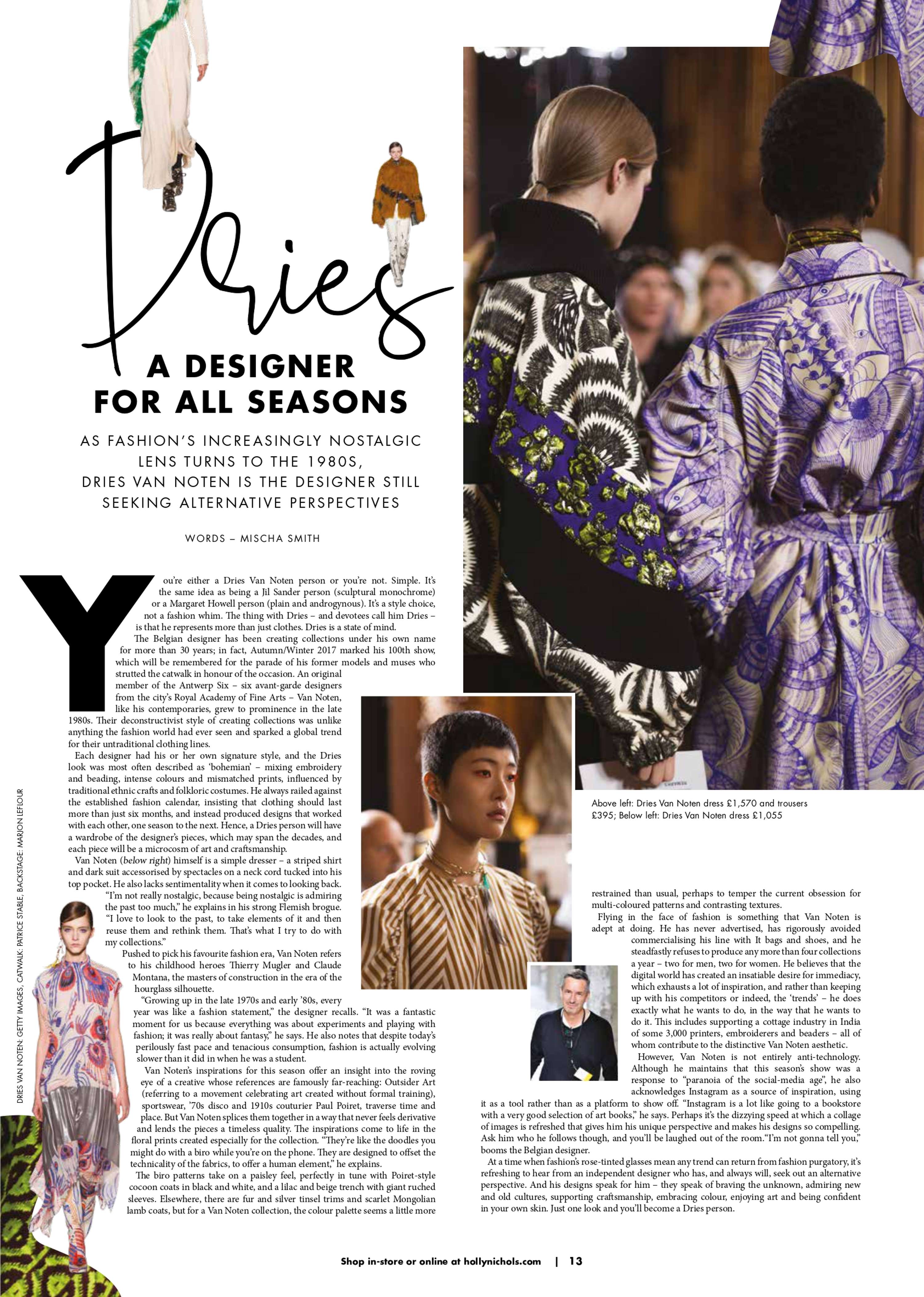 Designer interviews by Mischa Smith