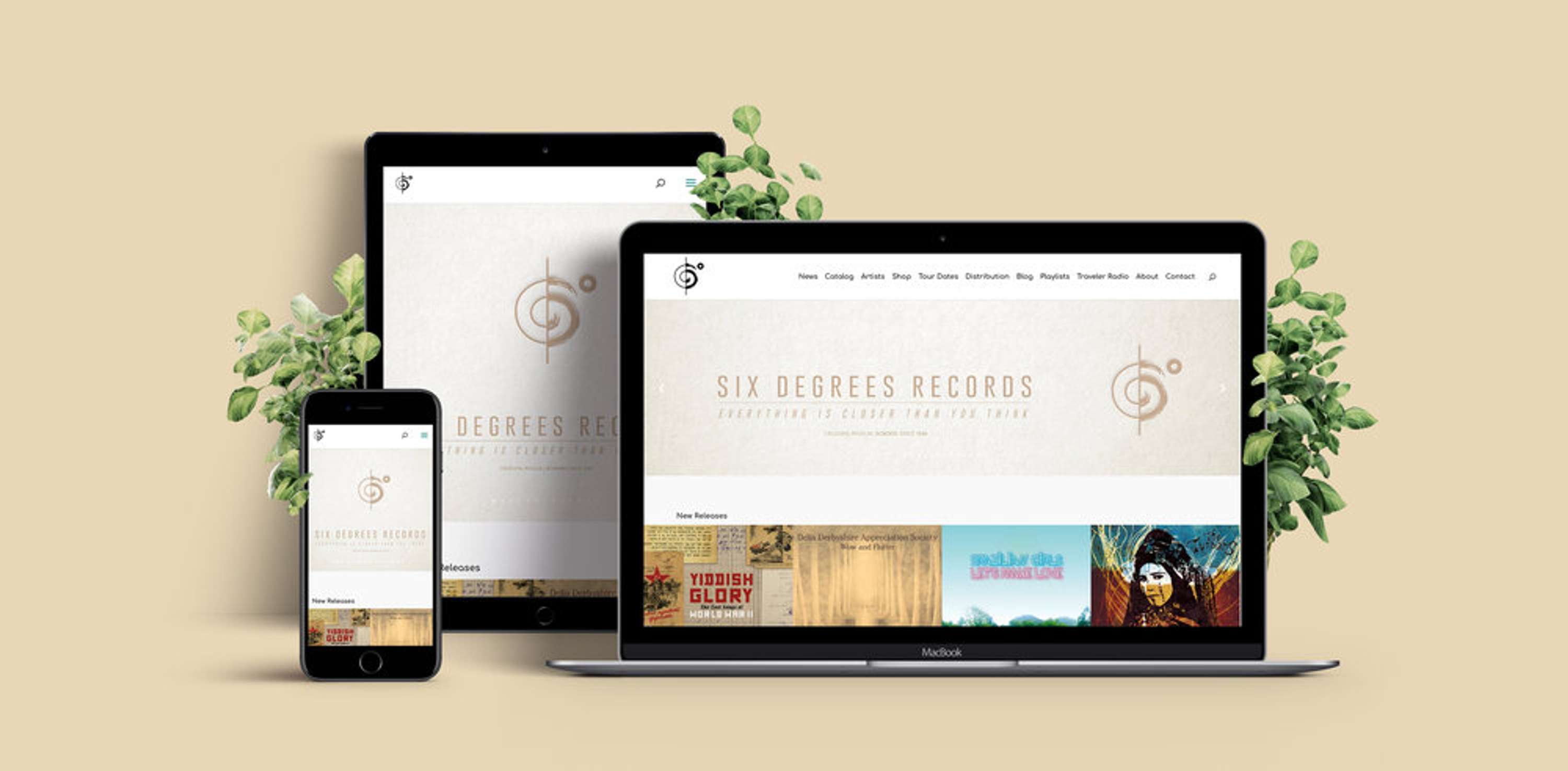 Six Degrees Records Website Redesign by Rocco Tyndale