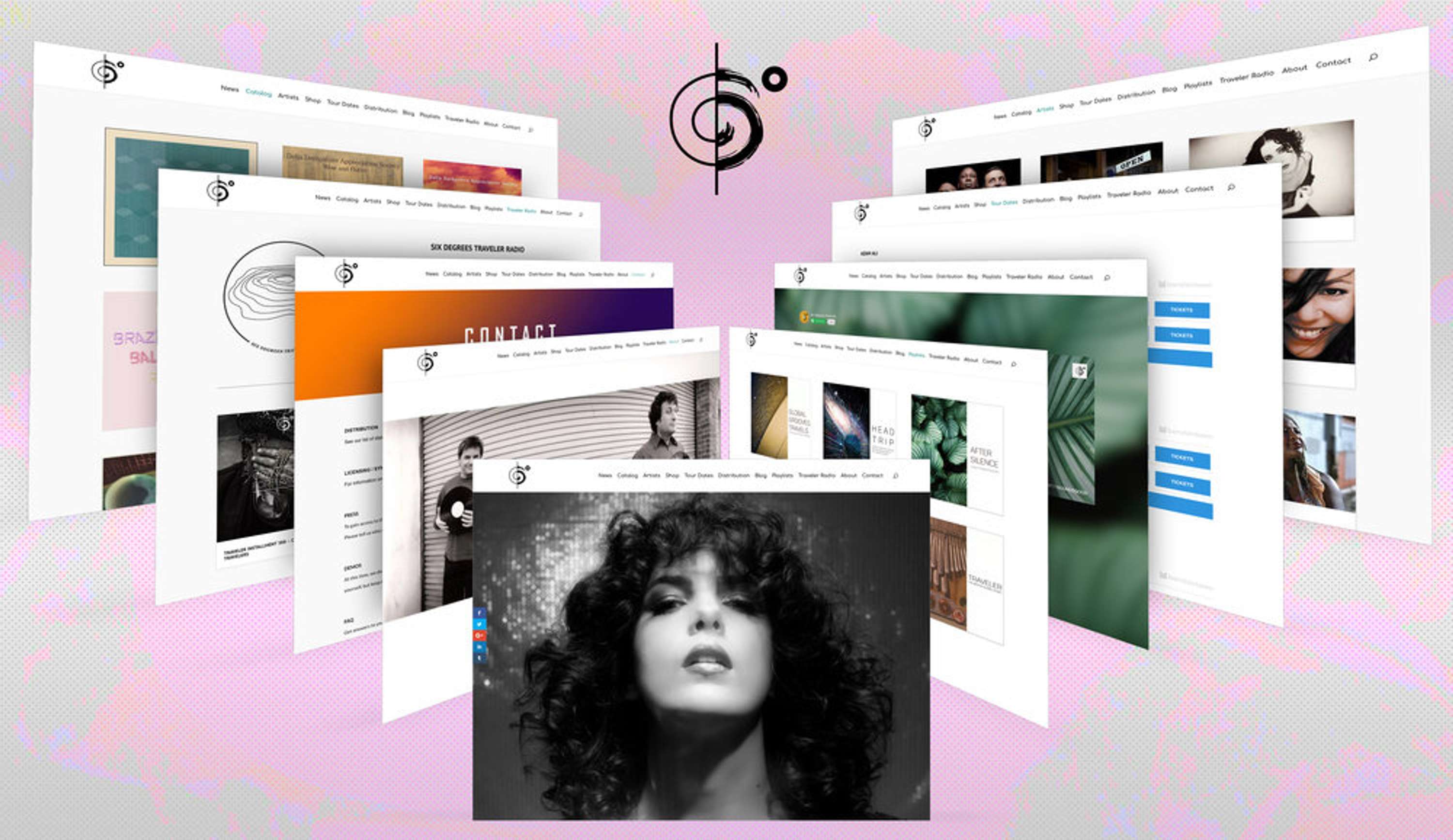 Six Degrees Records Website Redesign by Rocco Tyndale