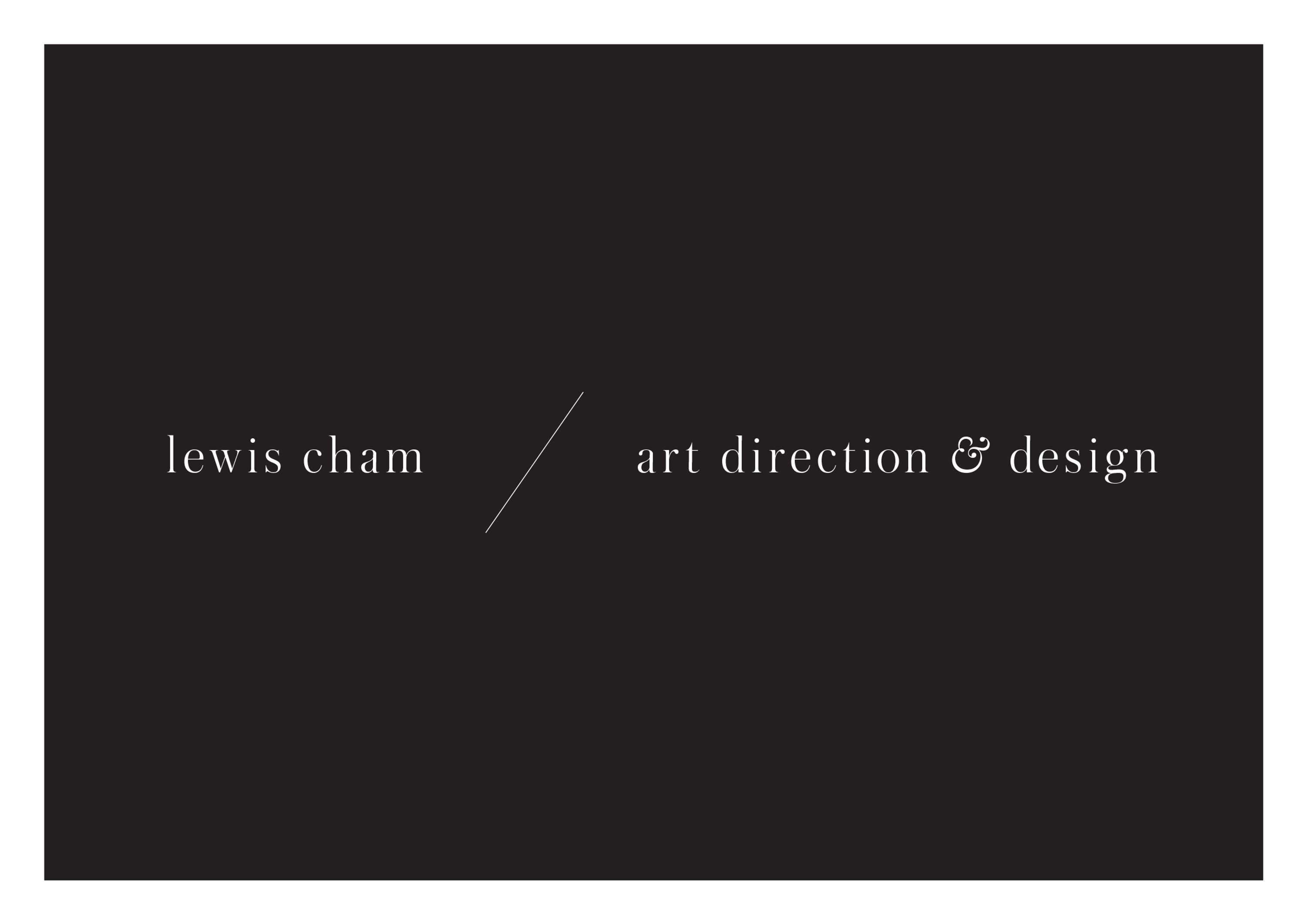 Samples of work by Lewis Cham