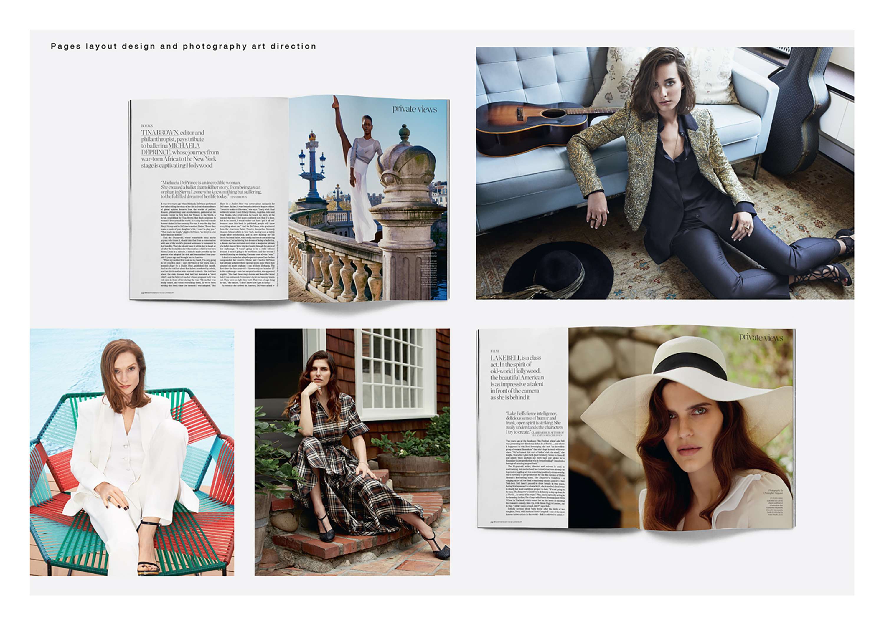 Samples of work by Lewis Cham
