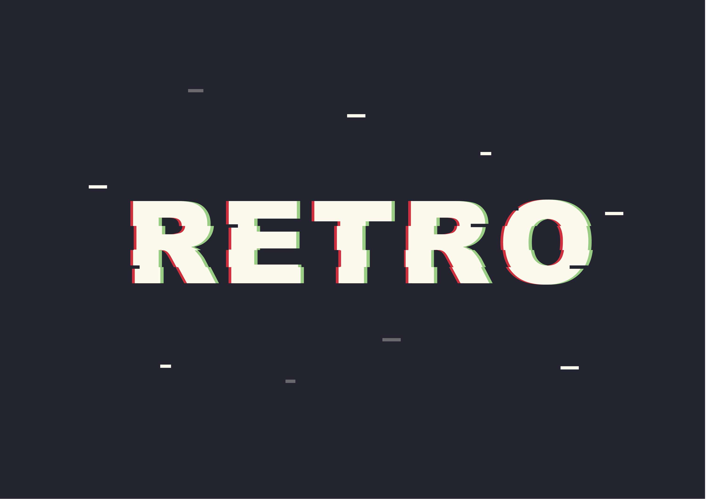 Retro text effect by Radeyah Abbas Saud