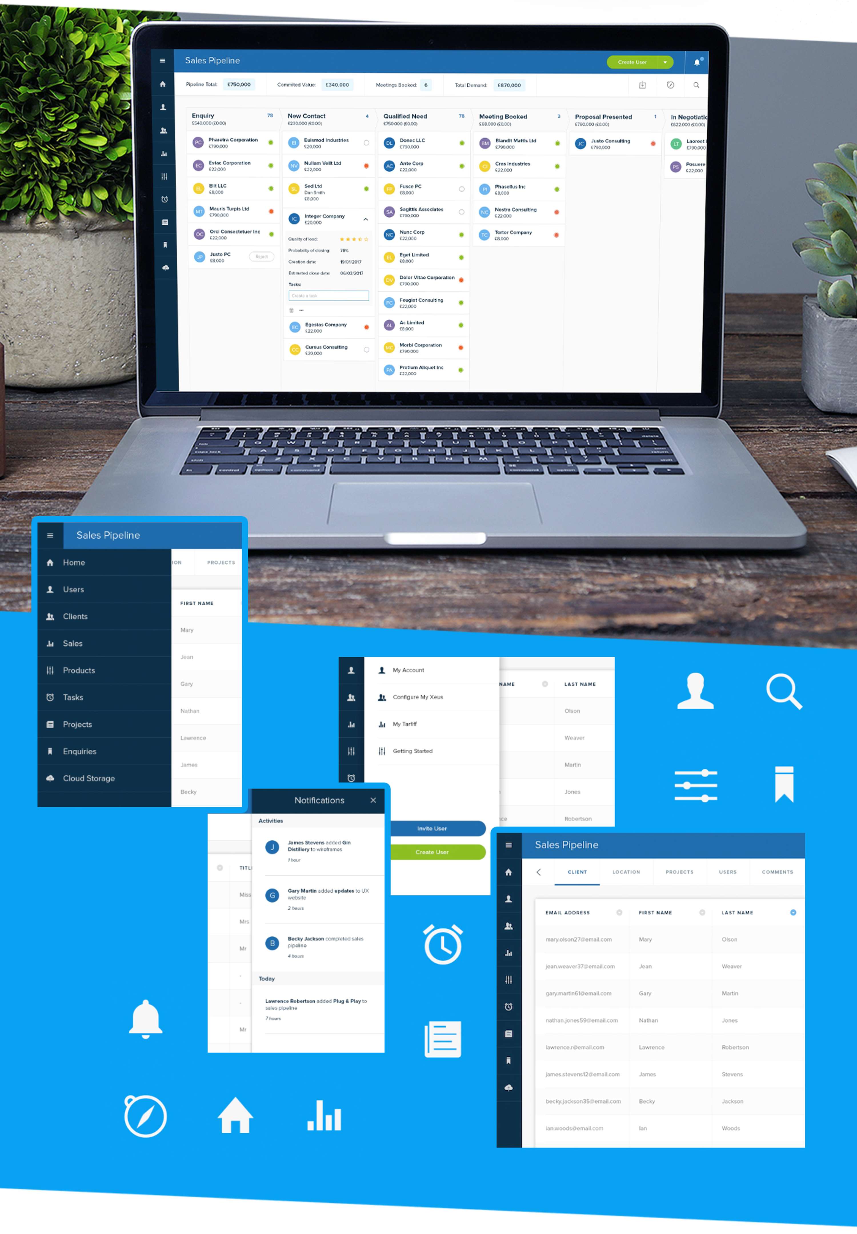 Backend CRM UI/UX by Shayne Cuffy