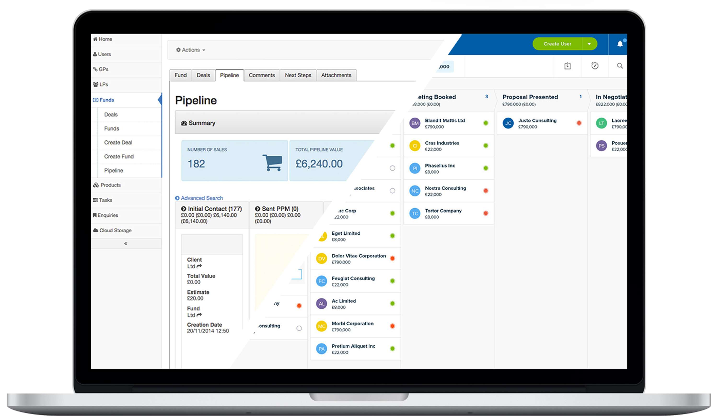 Backend CRM UI/UX by Shayne Cuffy