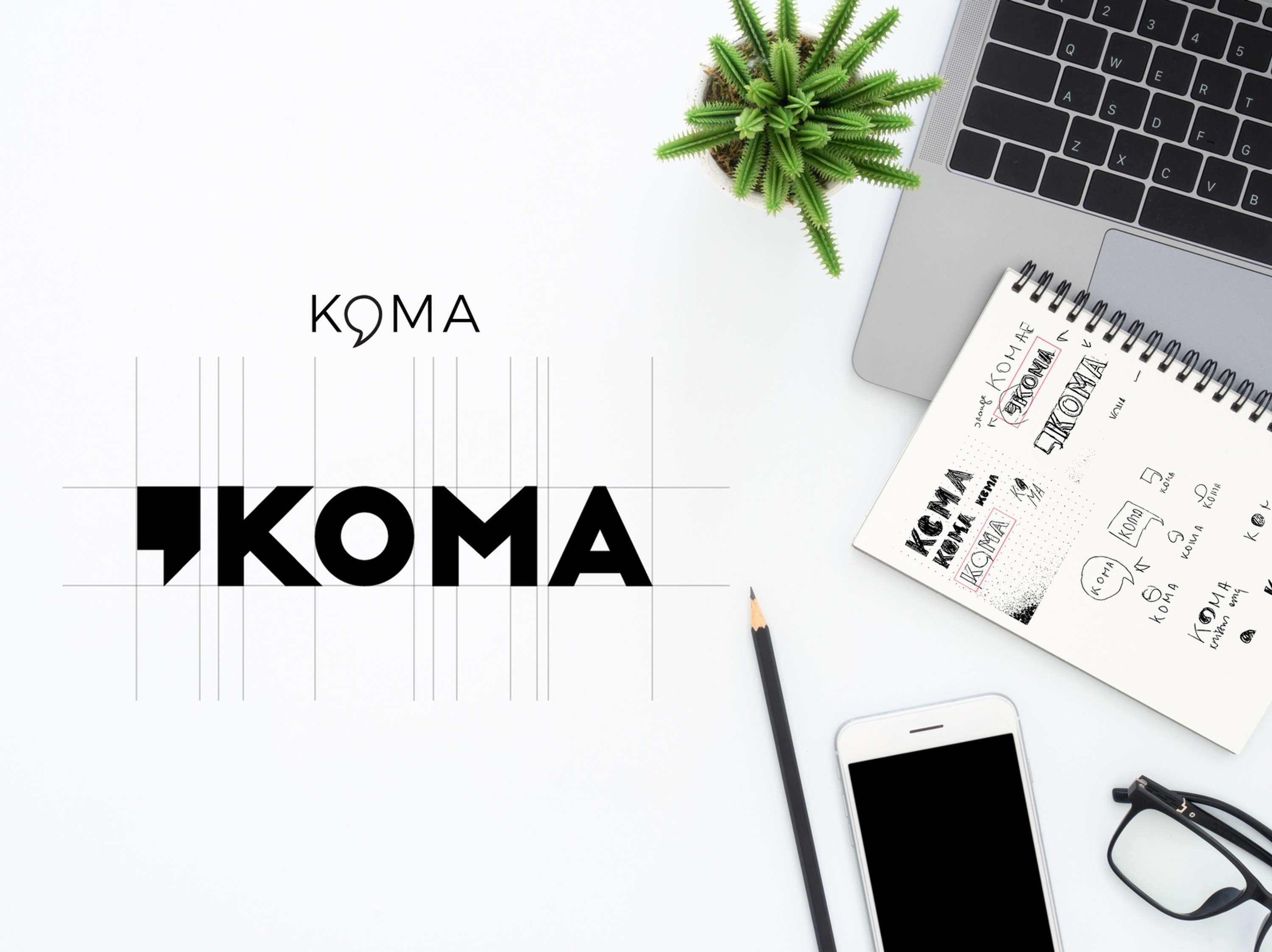 MTÜ Koma logo redesign by Eliza Kobin