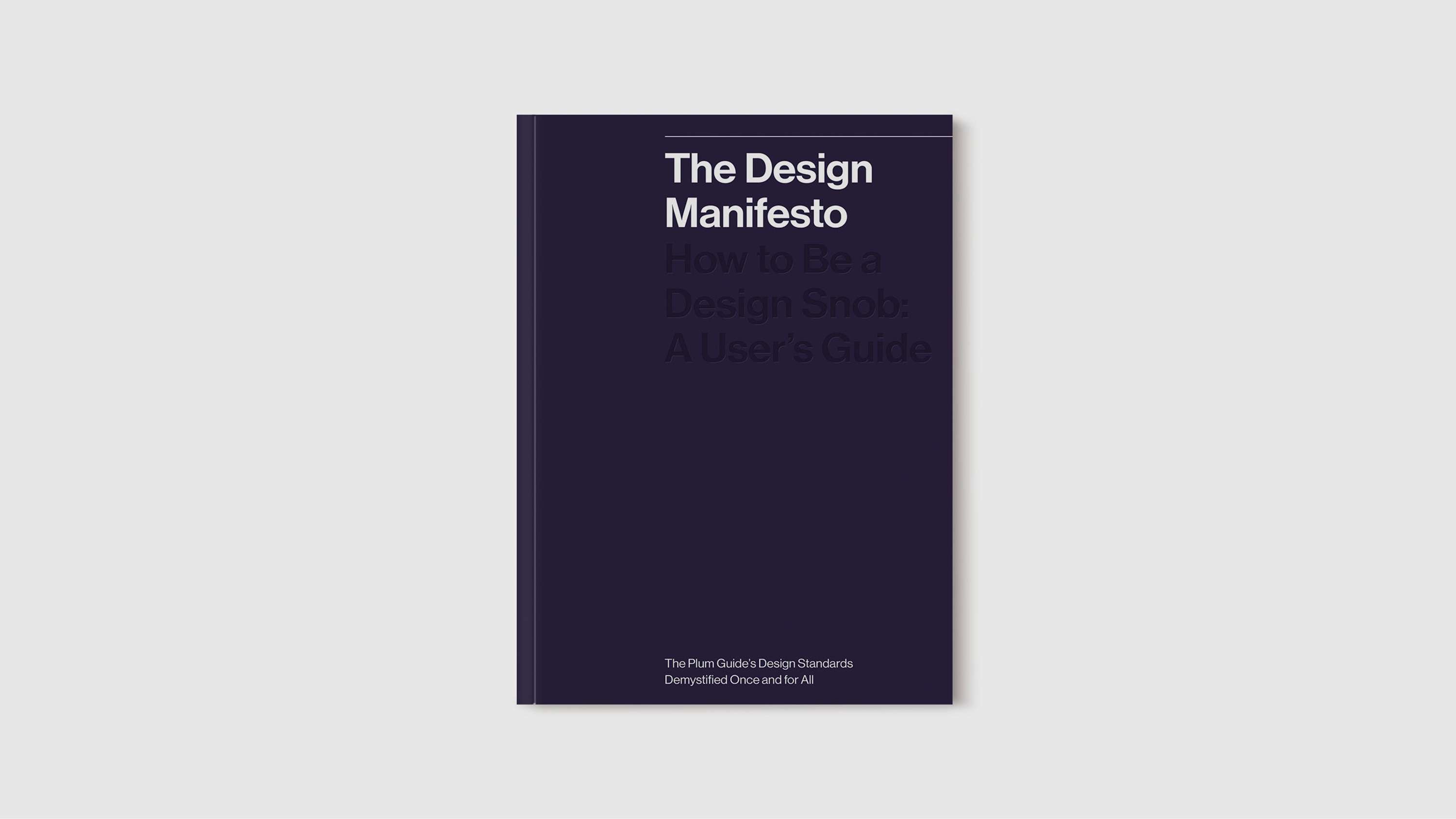 Plum Guide Design Manifesto by The Plum Guide