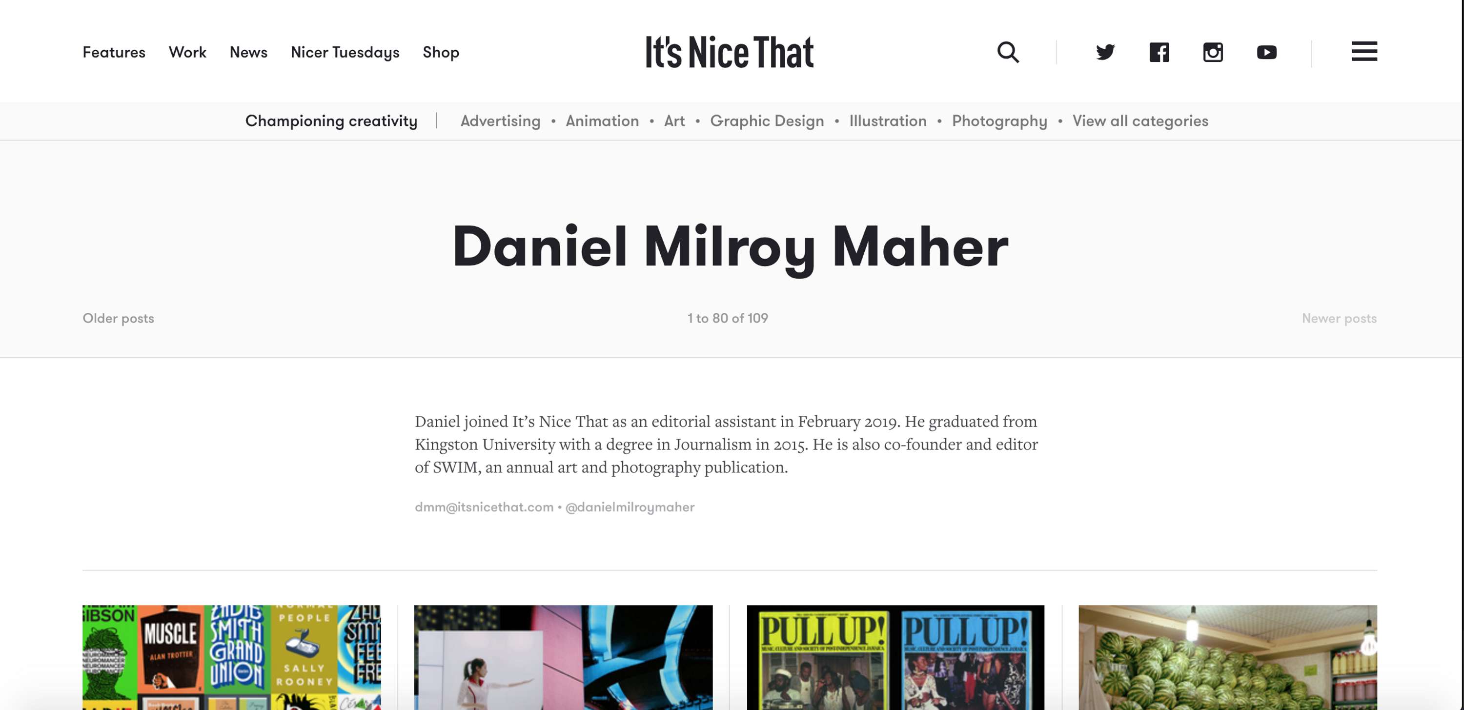 It's Nice That by Daniel Milroy Maher