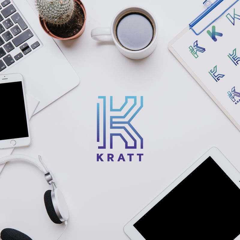 Kratt logo identity by Eliza Kobin