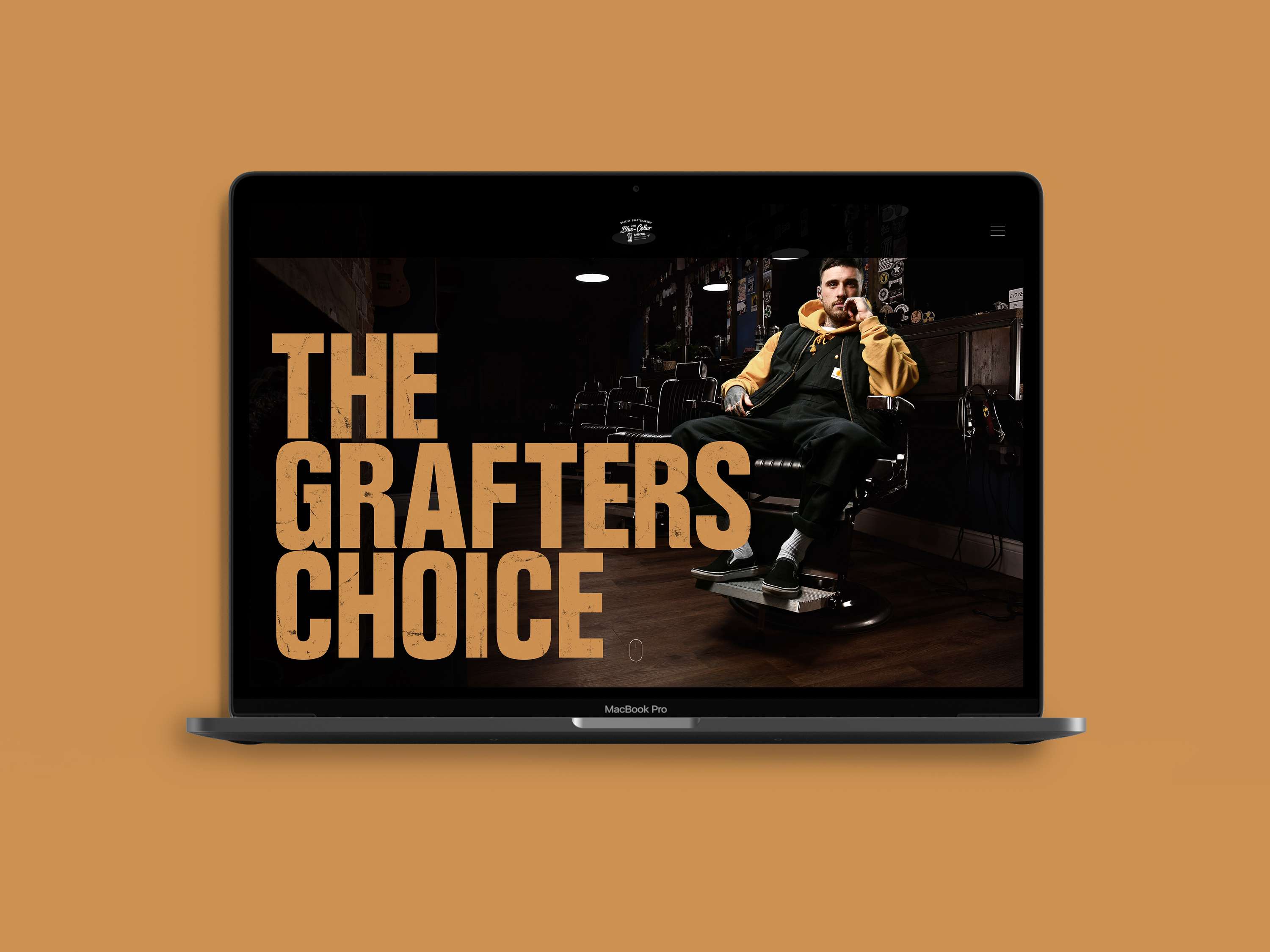 Blue-Collar Web Mockups by Tim Shrimpton
