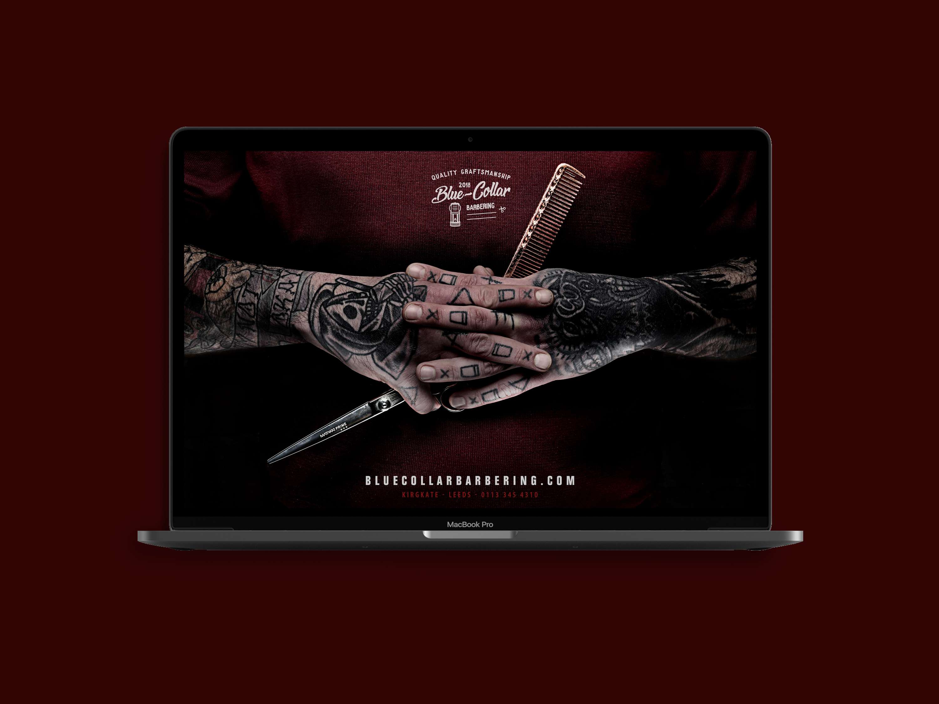 Blue-Collar Web Mockups by Tim Shrimpton