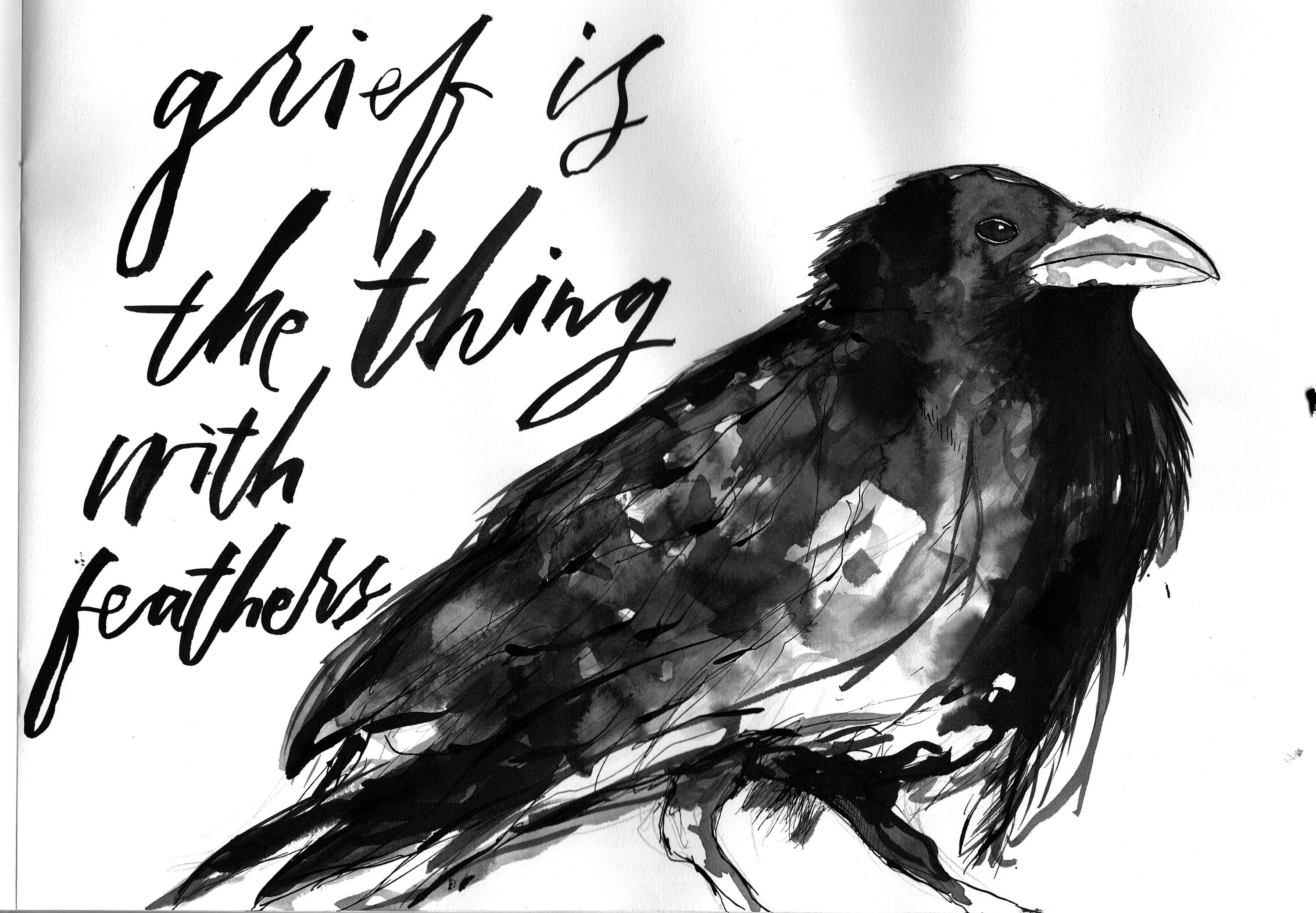 Grief Is A Thing With Feathers by Bella Schilling