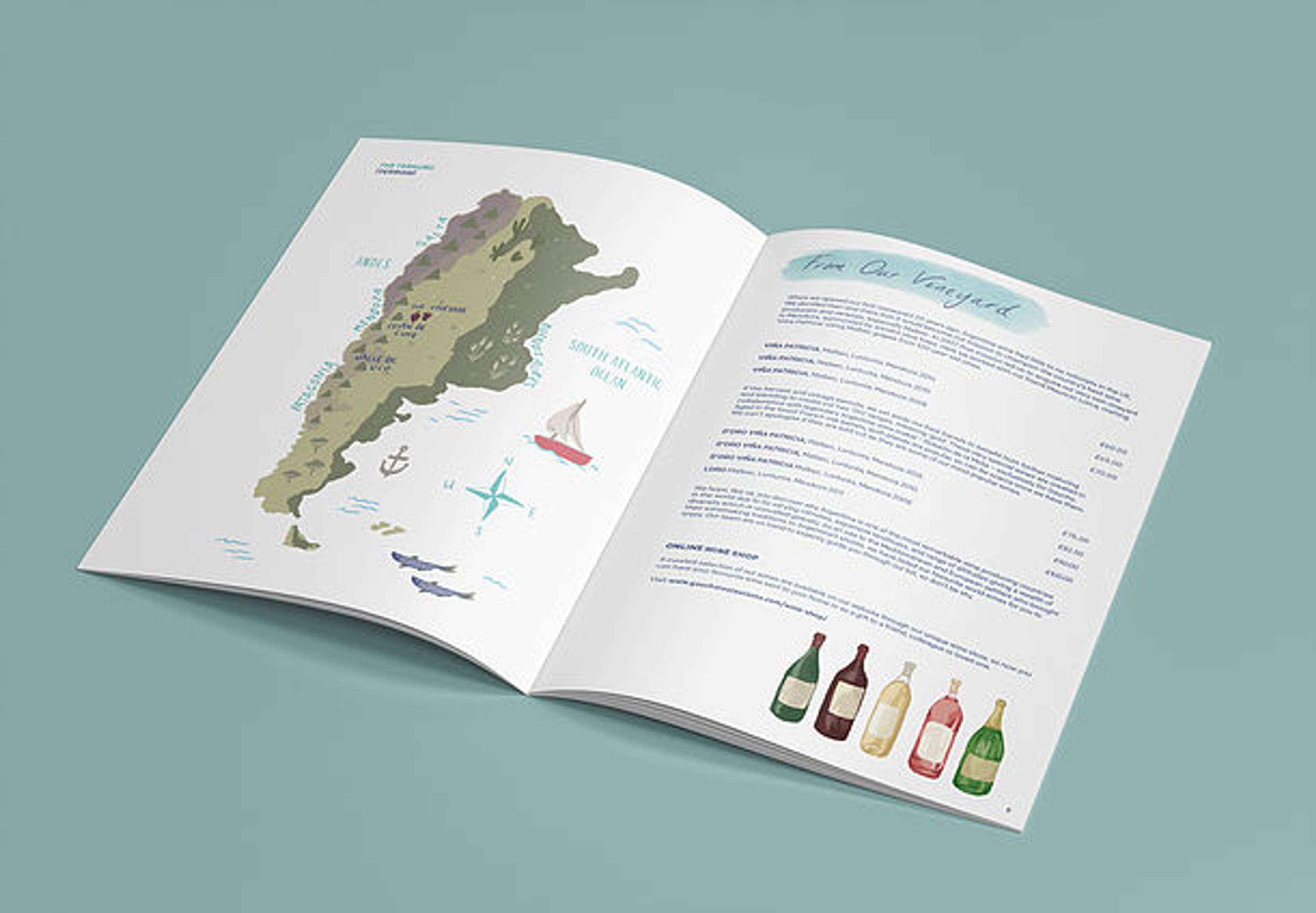 Gaucho menu design & illustrations by Sophie Hackett