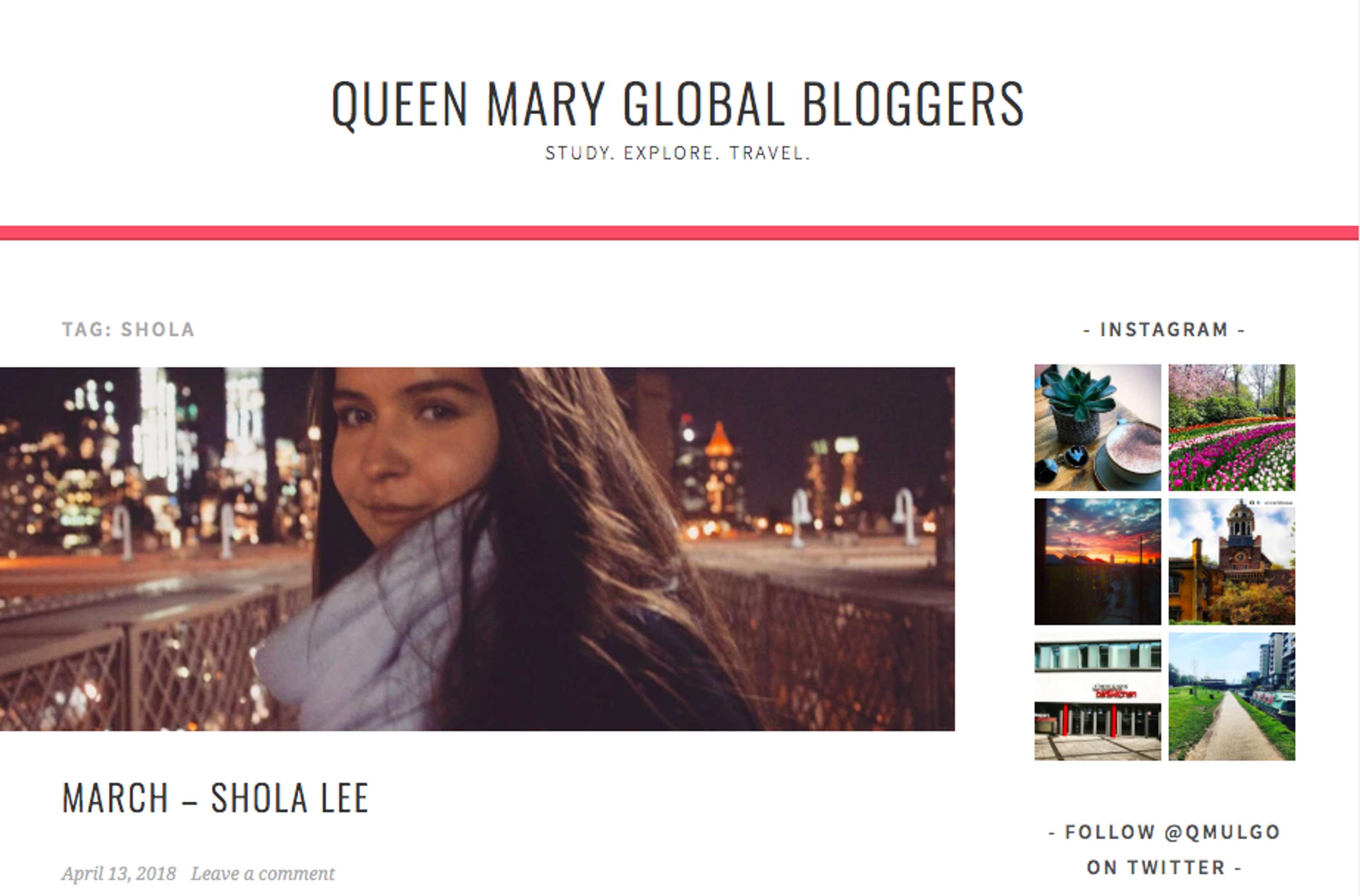 QMUL Global Bloggers by Shola Lee