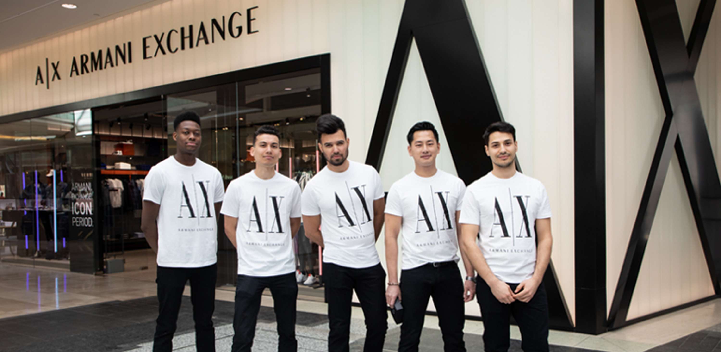 Armani Exchange - Store re-launch Activation by Lucy Hutchinson