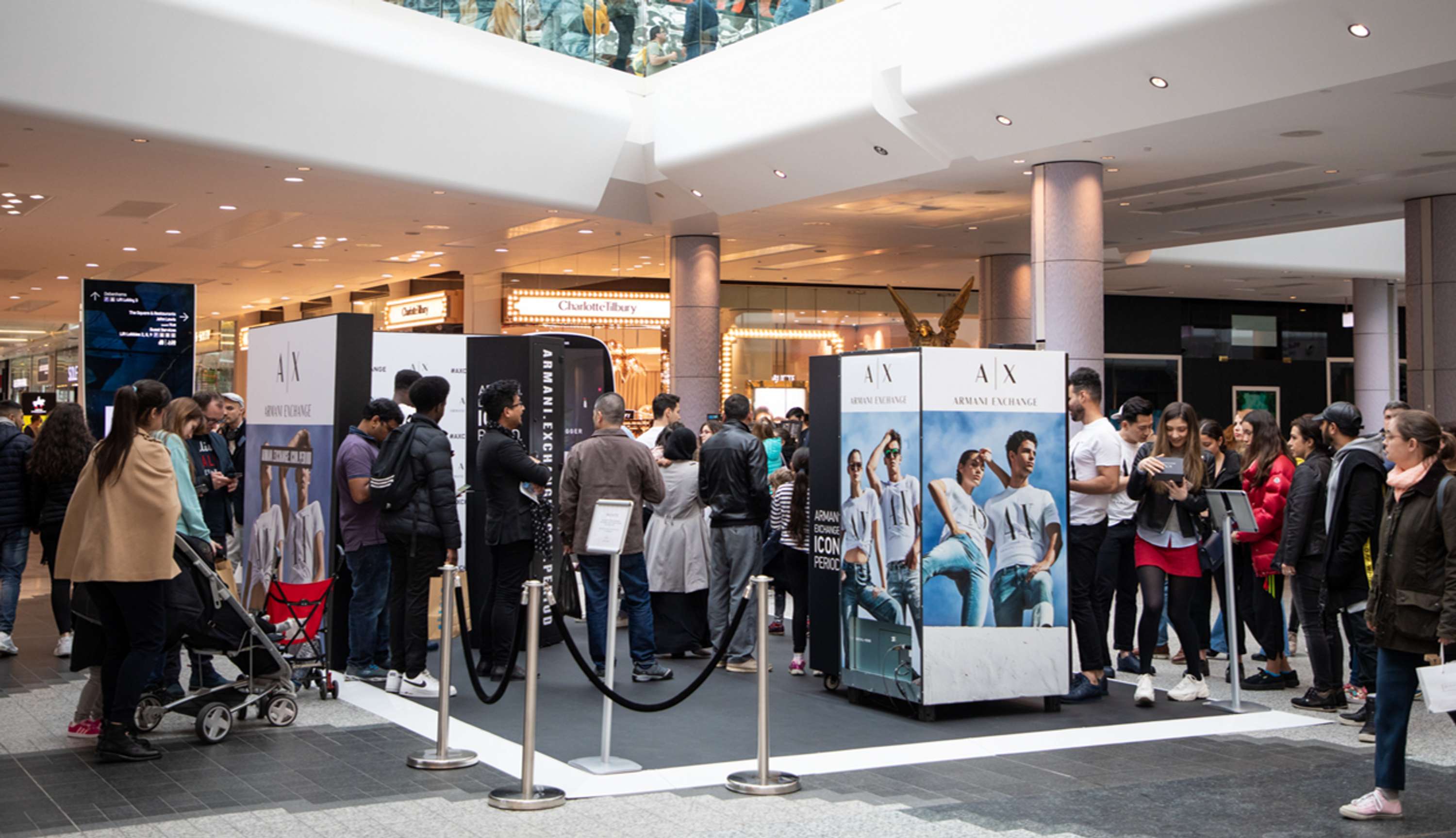 Armani Exchange - Store re-launch Activation by Lucy Hutchinson