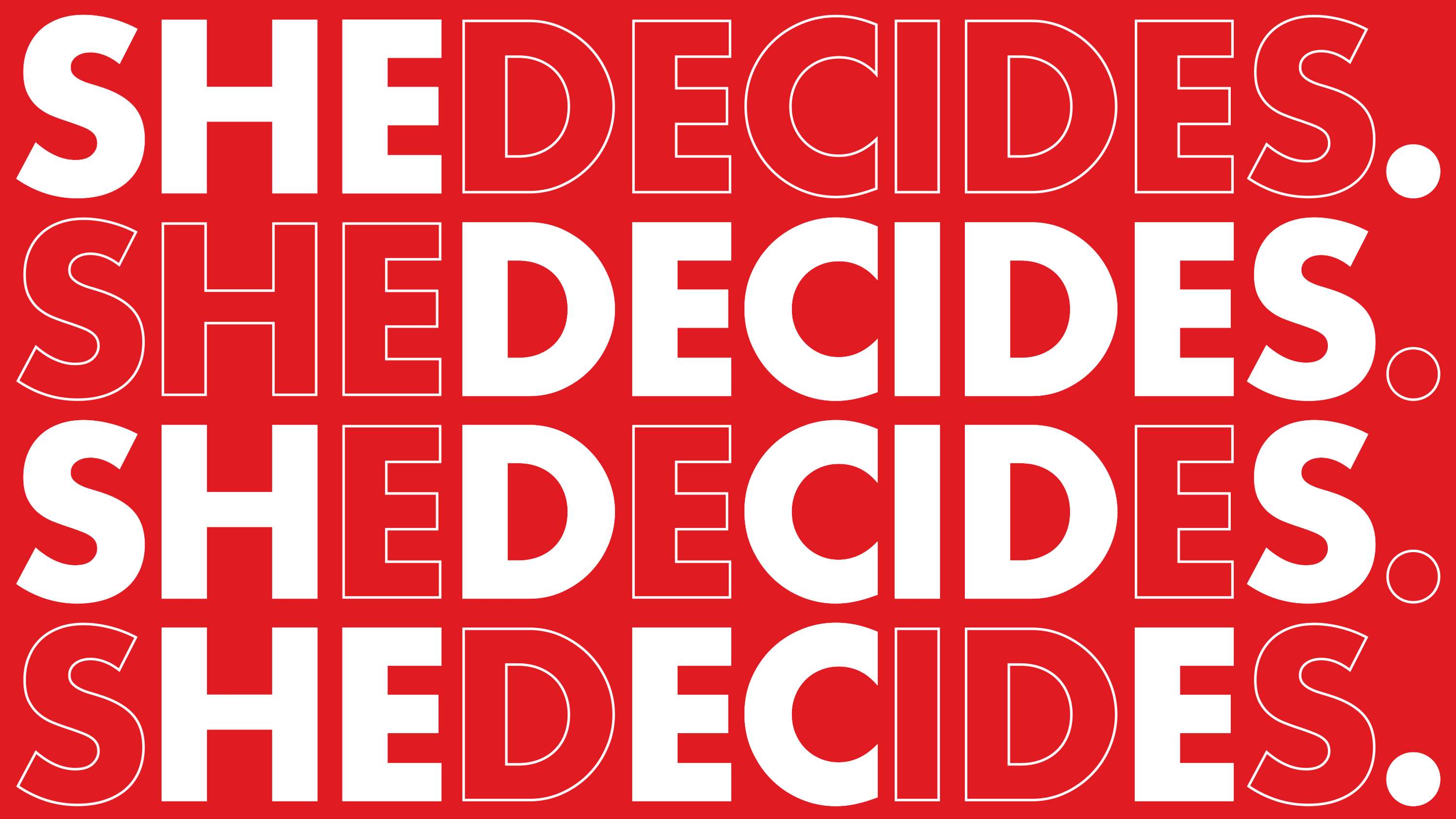 SheDecides. by Siân Louise Spicer