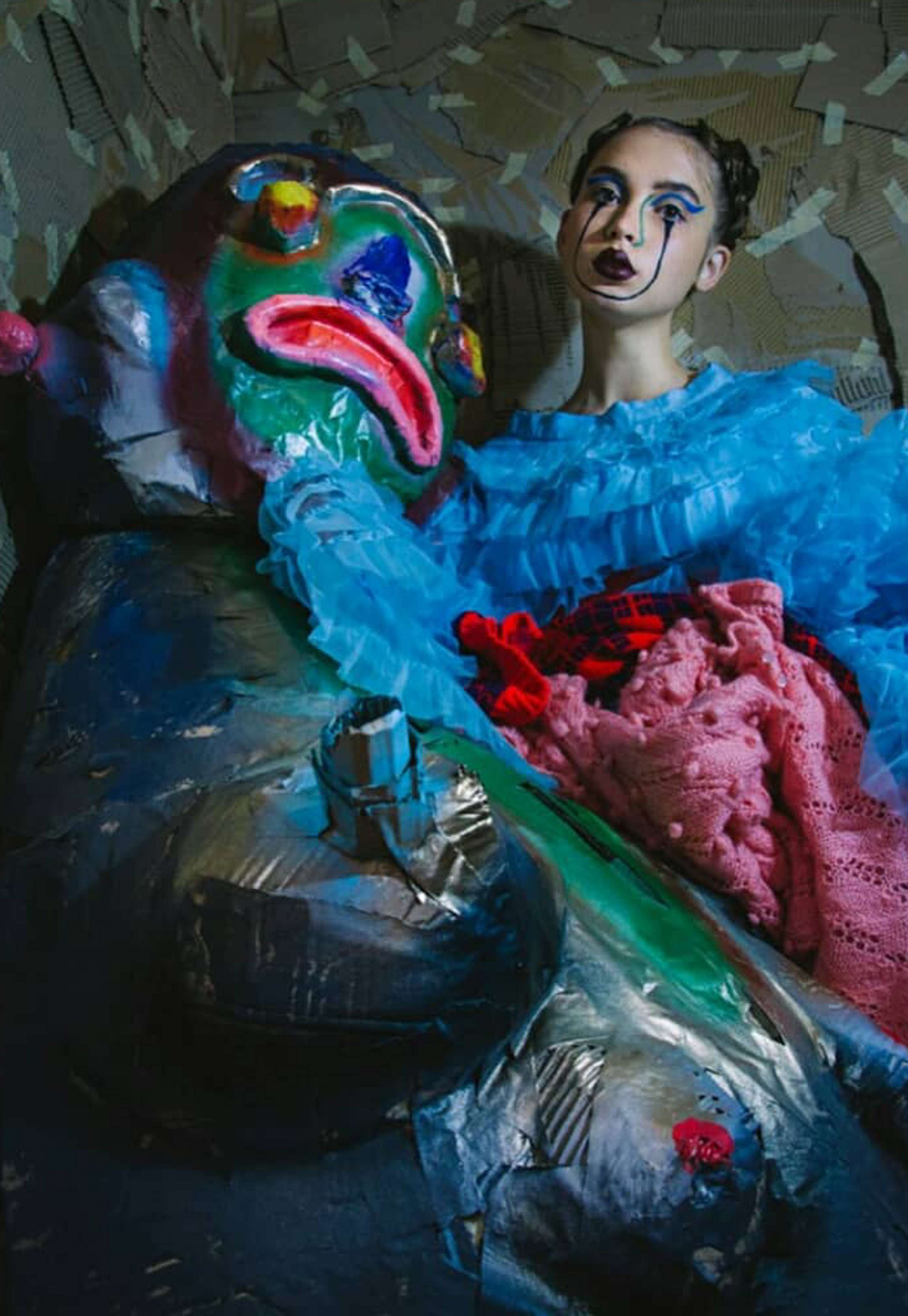 'Fresh new drop resting precariously on a nest of rotting fruit' - King Kong digital by Malena McQuarrie Gonzalez