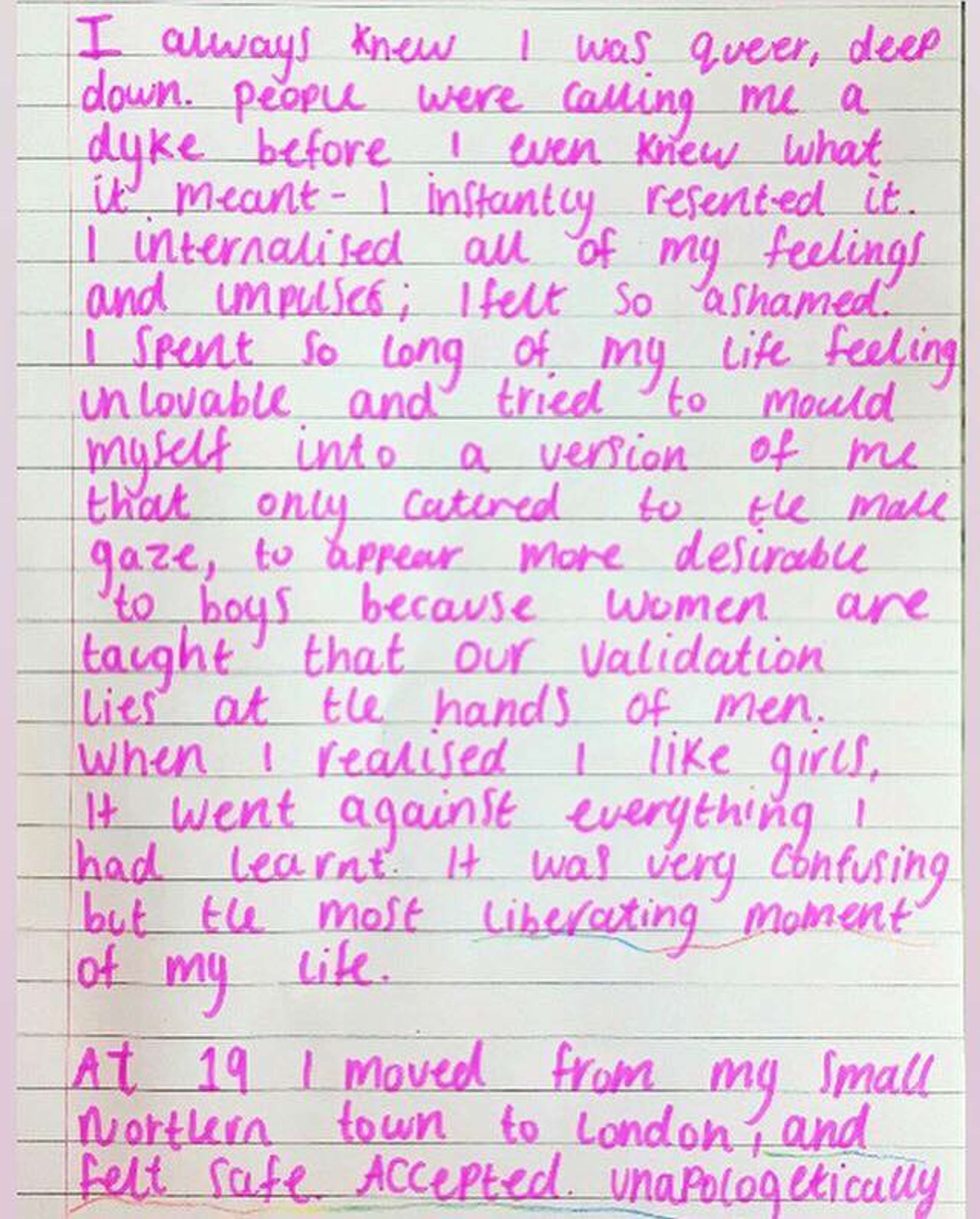 Queer Letters Project by Rachelle Cox