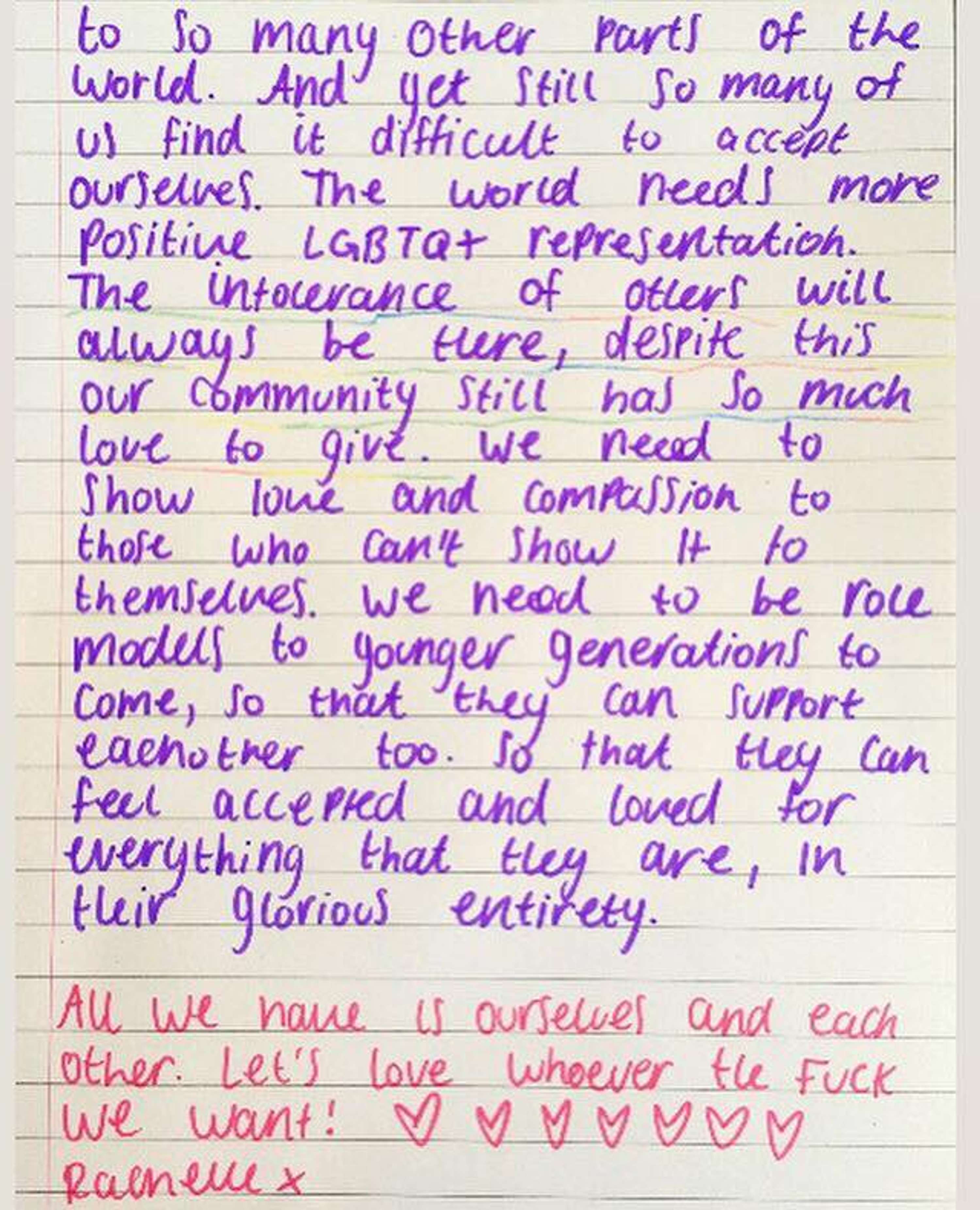 Queer Letters Project by Rachelle Cox