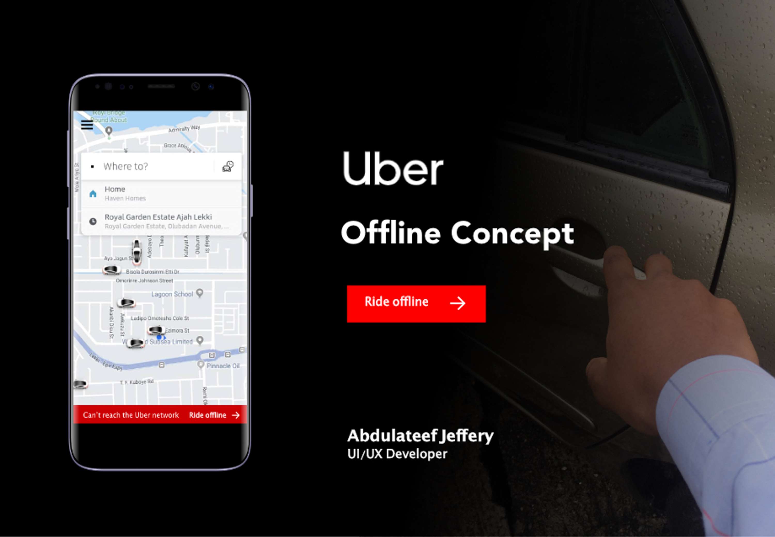 Uber Offline Concept by Adoga Jeffery