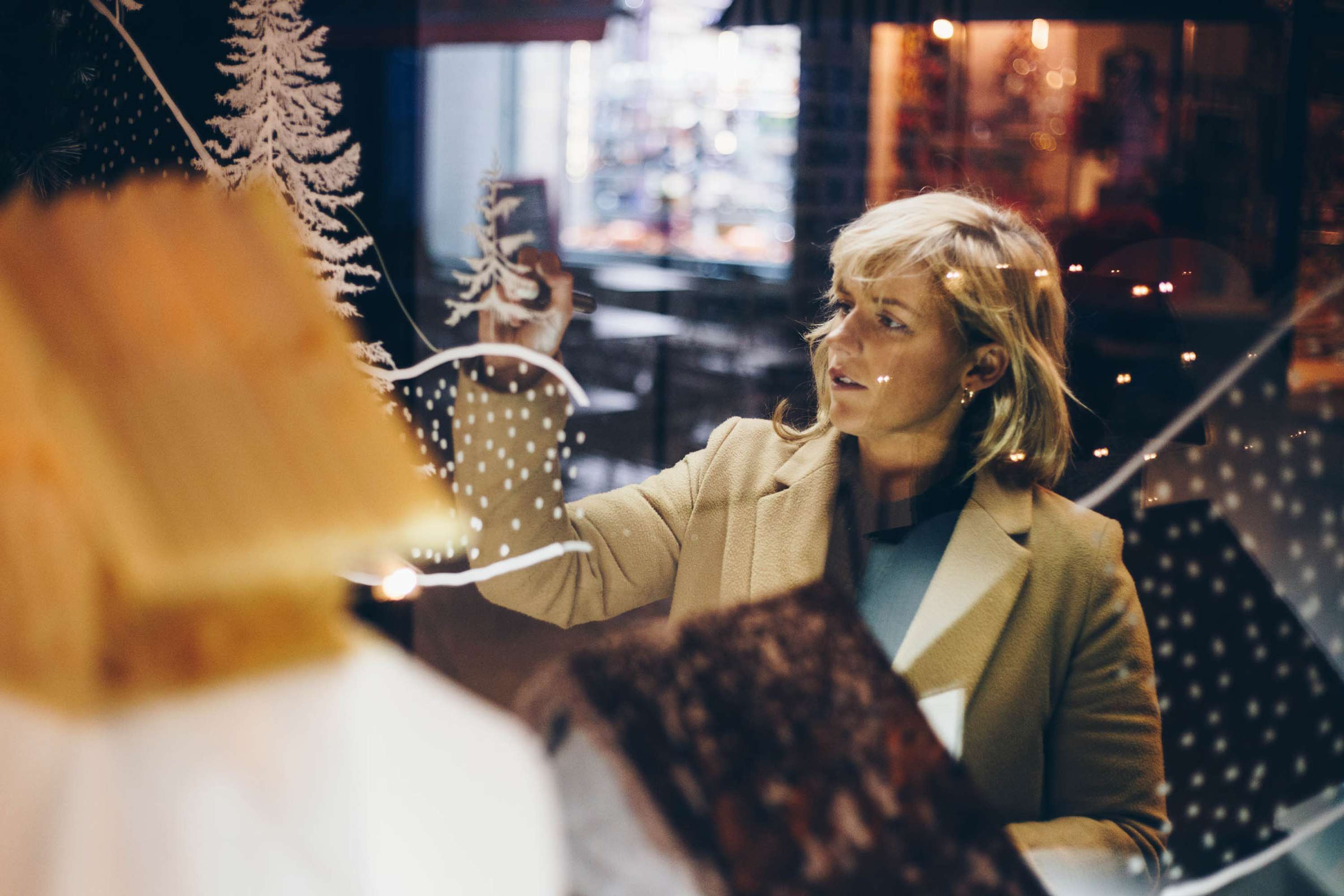 Be Chocolate Christmas Window Display by Esme Callaghan