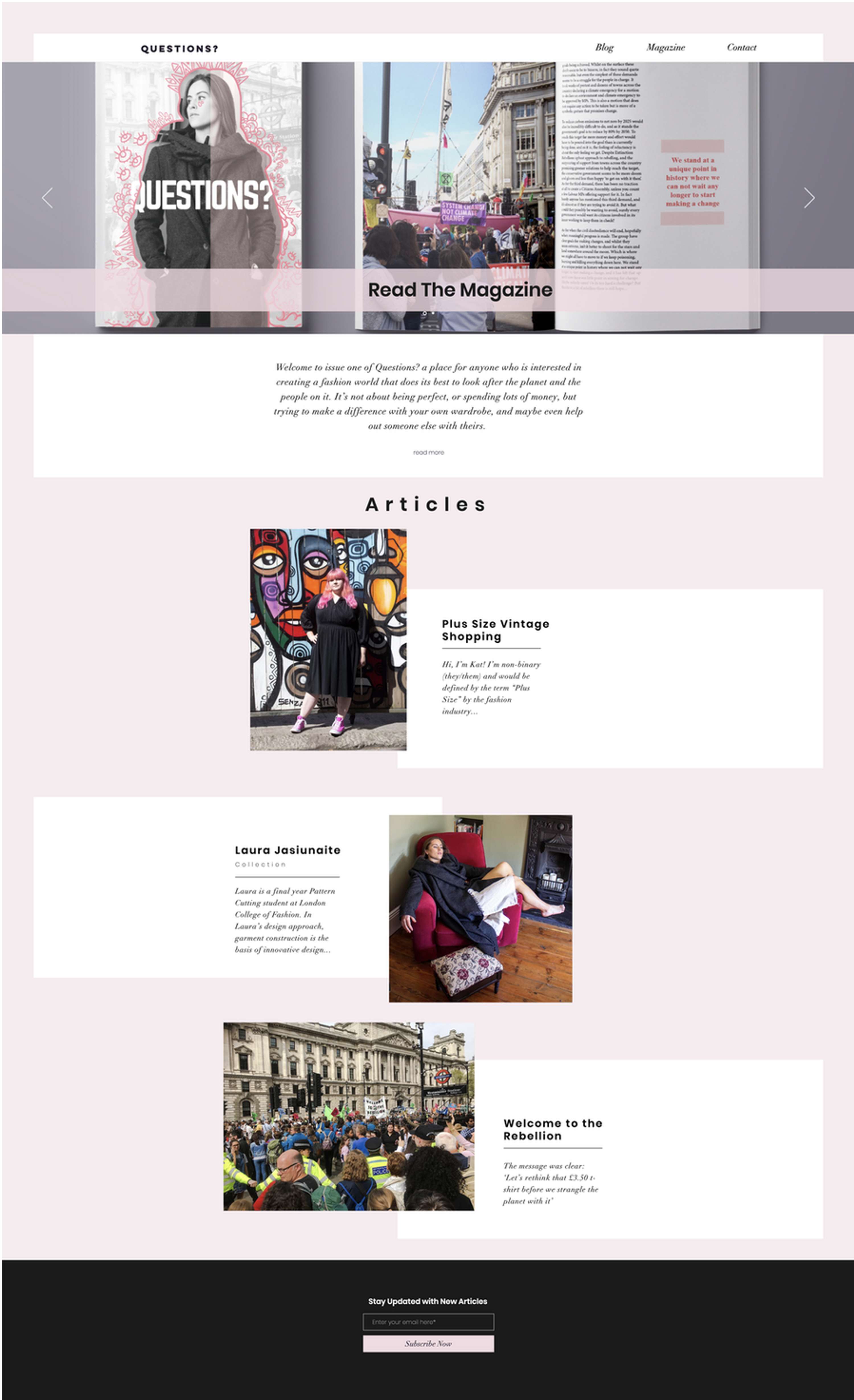 Questions? Magazine by Tabetha Baldwin