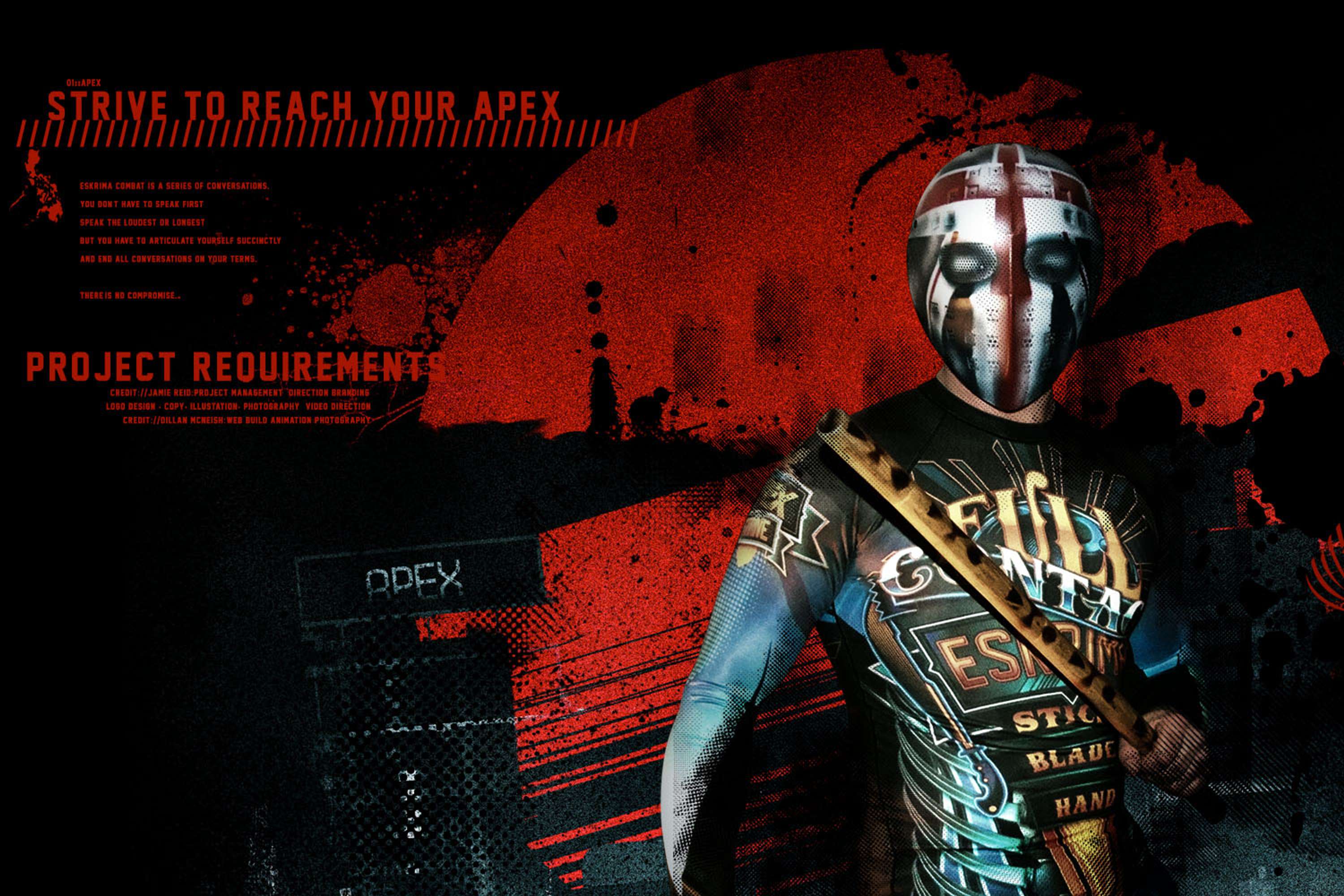 Apex rebrand and Element apparel creation by jamie reid